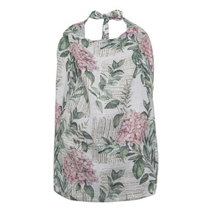 Vintage Hydrengea - Organik Müslin Emzirme Örtüsü 65X100