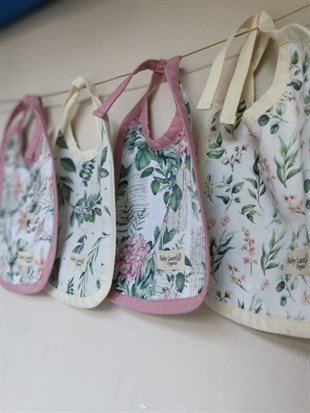 Vintage Hydrengea - Organik Müslin Önlük 22X30