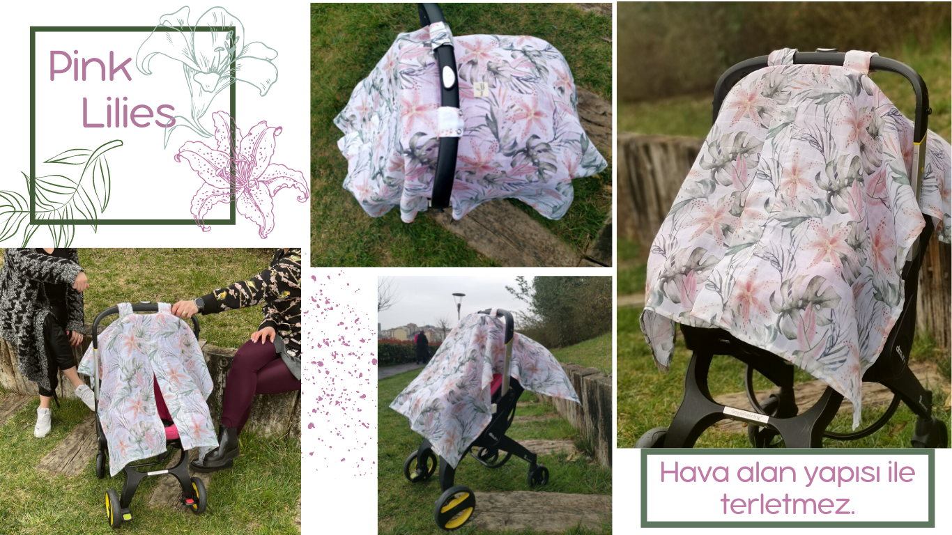 Pink Lilies Puset Örtüsü