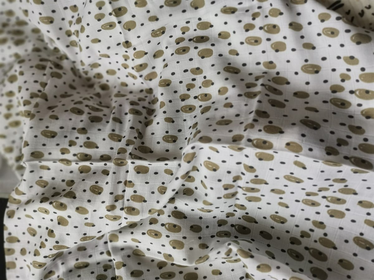 COFFEE BEANS-Organik Müslin Örtü 80X80