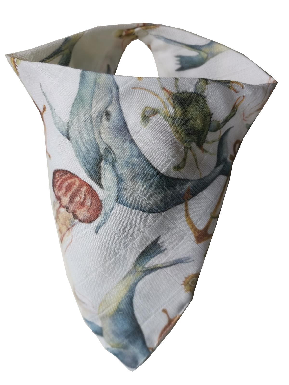 Deep Dive-2 Kat Organik Müslin Salya Önlüğü 20x35