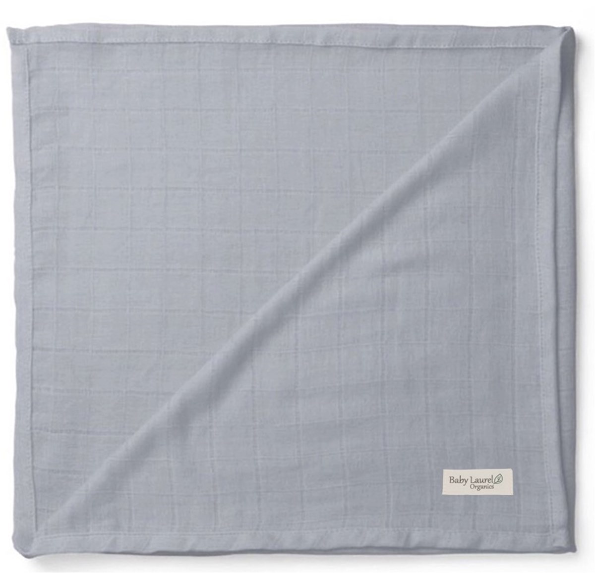 Elegance-Organik Müslin Örtü 110X120-Dove Grey