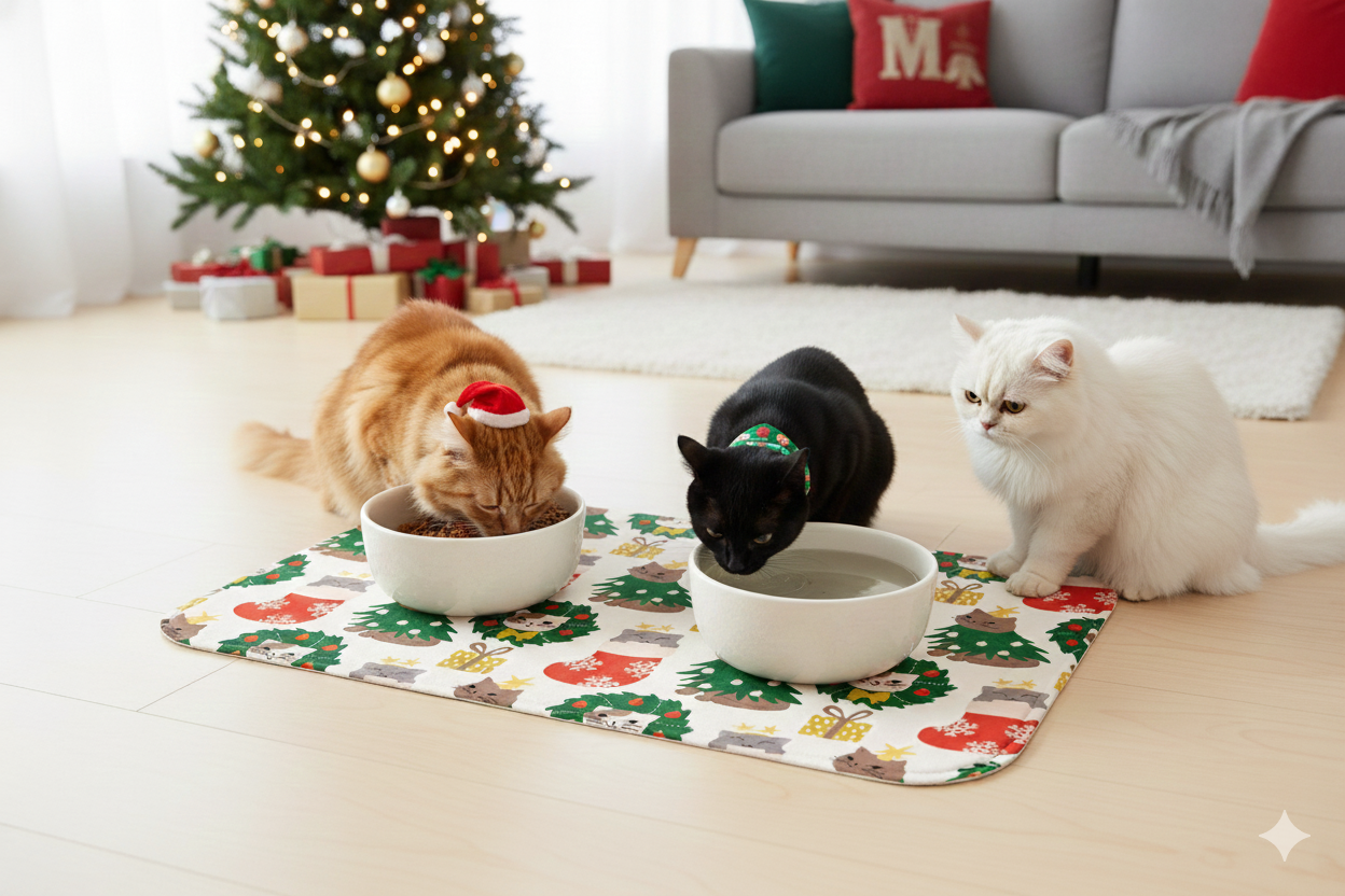 Hohoho Kedi-Mama Su Kabı Matı 60x40