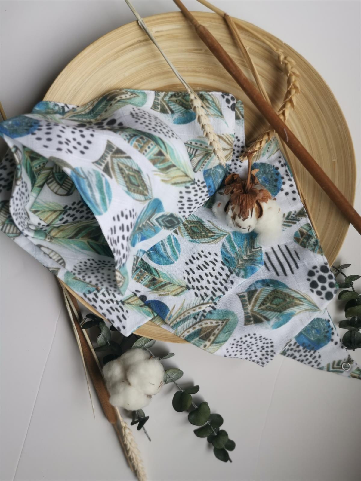 Magical Feather-2 Kat Organik Müslin Salya Önlüğü 20x35