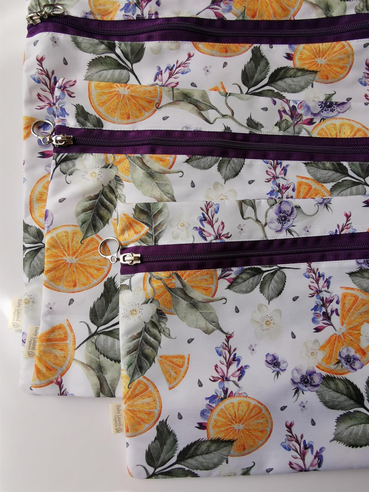 Orange On Branch-Çok Amaçlı Islak Kirli Çantası 