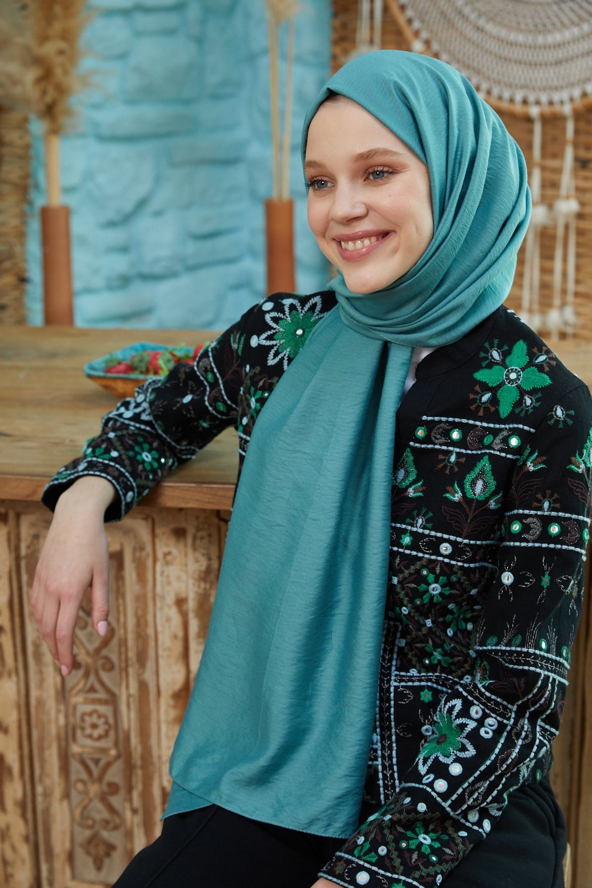 İpekli Tensel Mint YeşiliIT2016Şalland