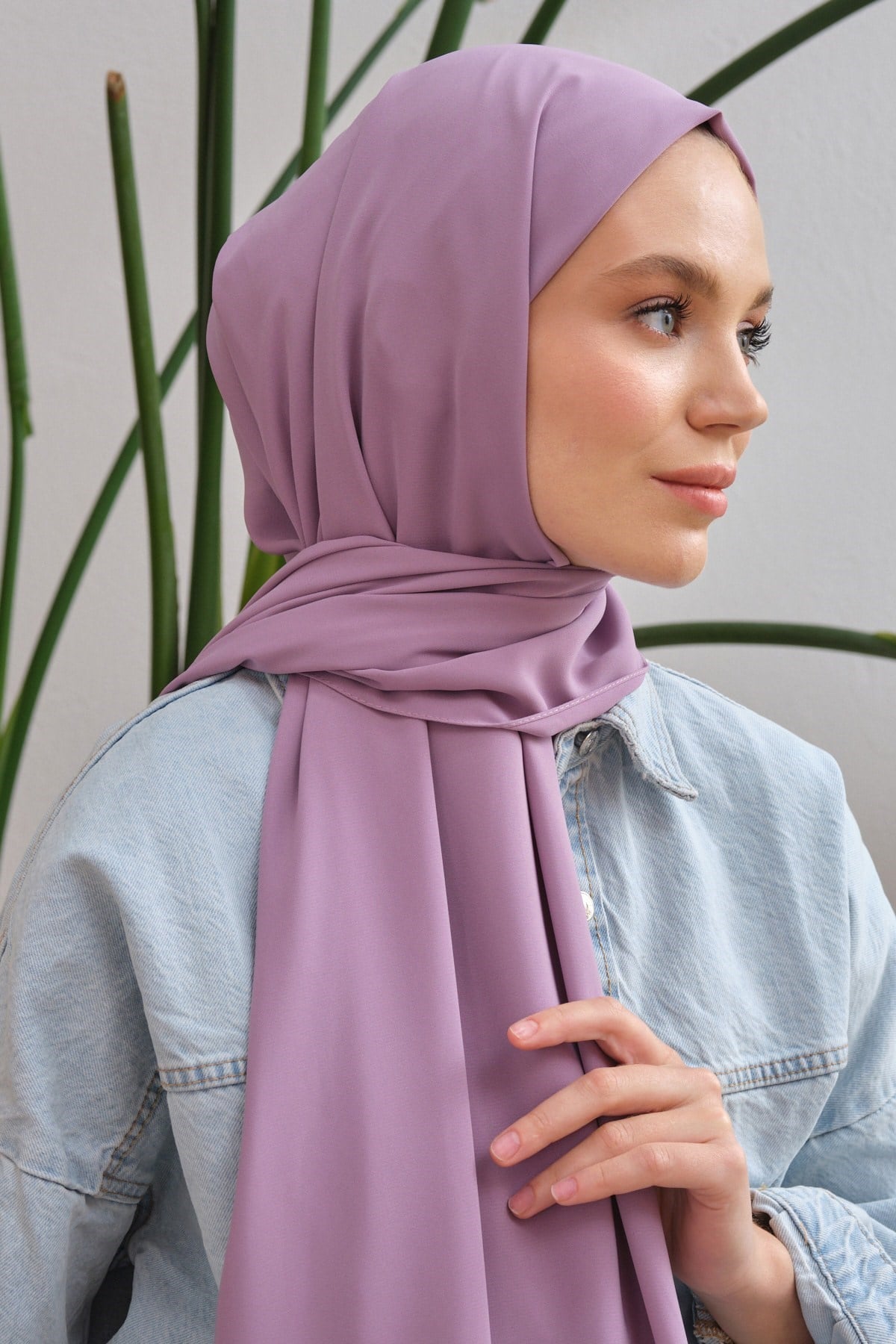 Medine İpeği Serisi EflatunMedineİpek52Şalland