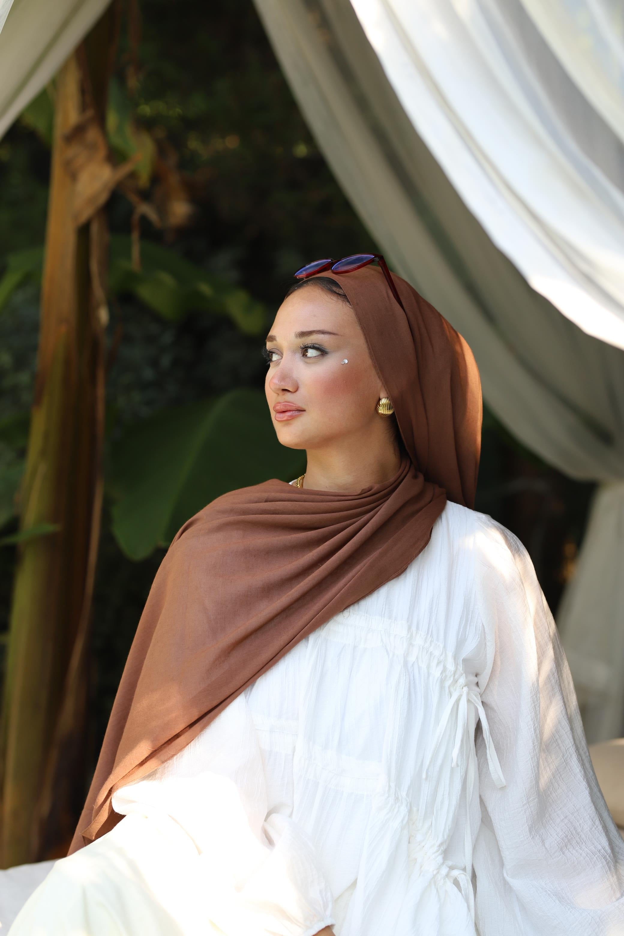 Şalland Naturel Pamuk Şal Sıcak KahveSALLANDNATPAMSAL1014Şalland