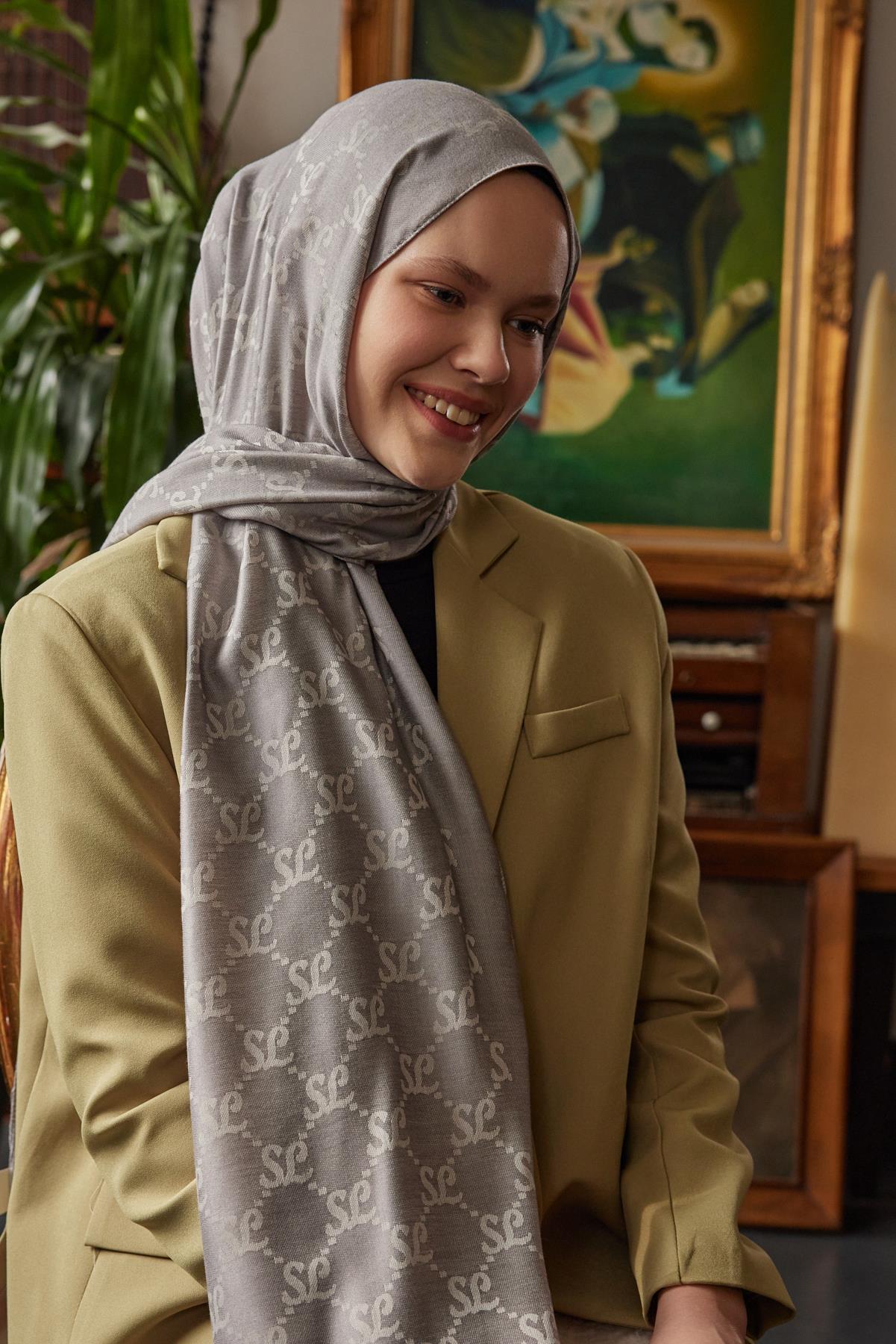 Şalland Yün Kaşmir Şal GriYUNKASMIRSAL1000Şalland