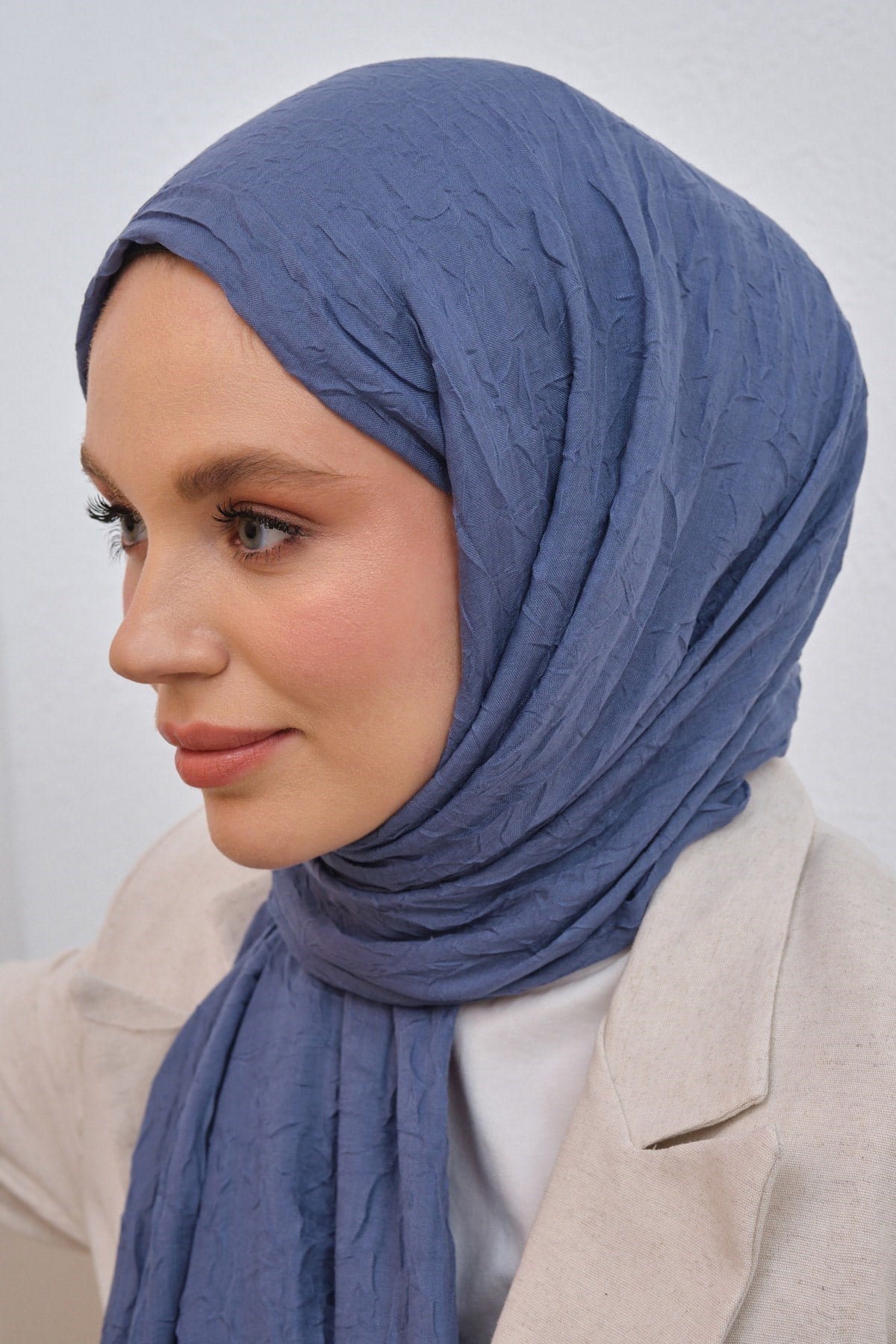 Viskon Kraş Şal Gök Mavivskkra0008Şalland