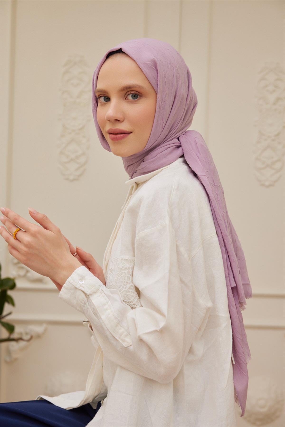 Viskon Kraş Şal Soft Lilavskkra0030Şalland