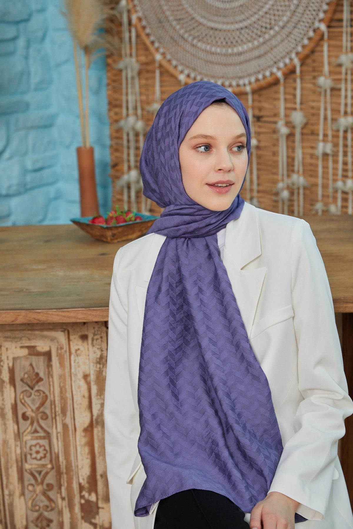 Freya Şal Serisi MorFreya15Şalland