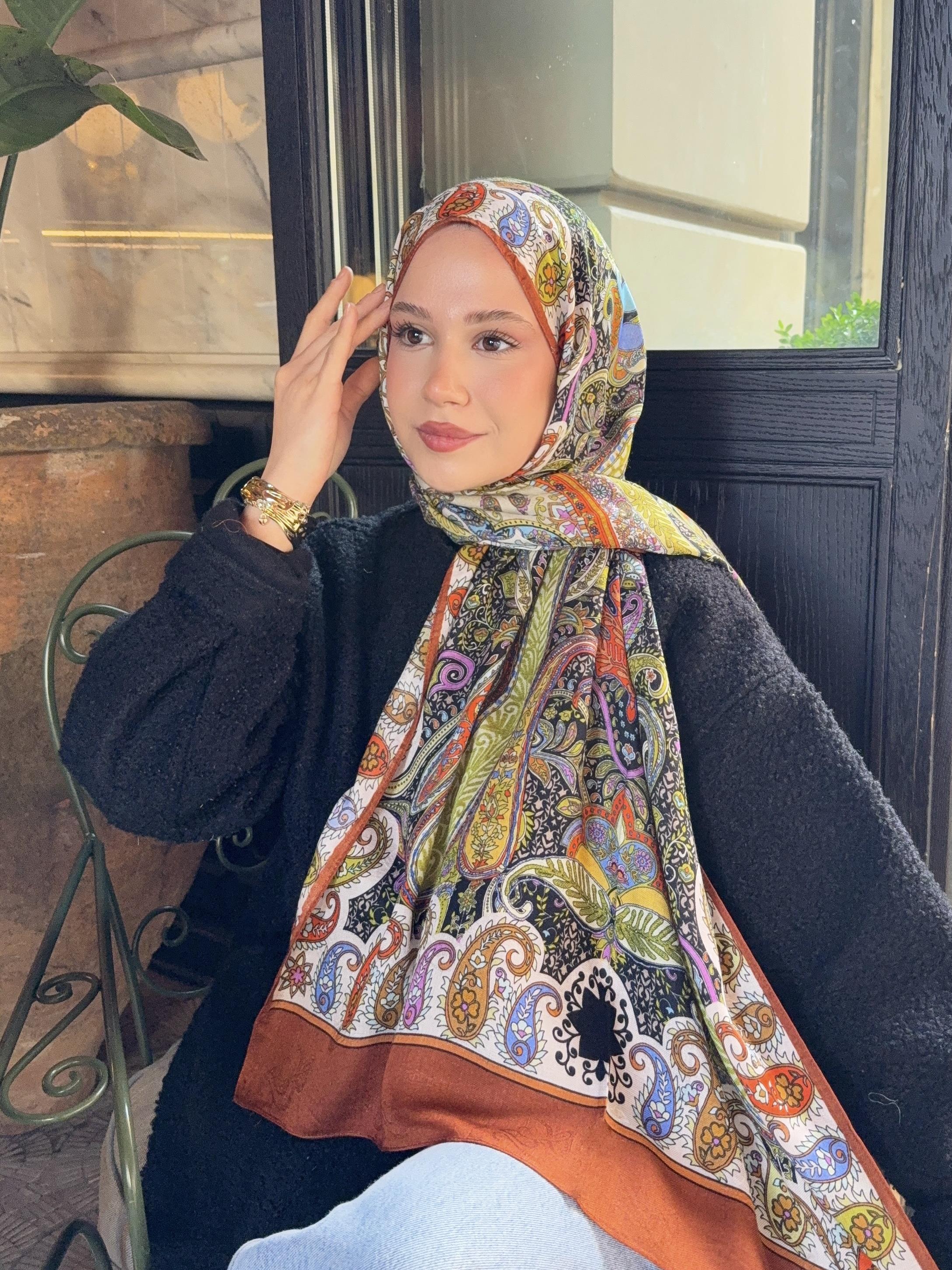 İpek Kaşmir Etnik Desen Şal 1007ŞALLAND