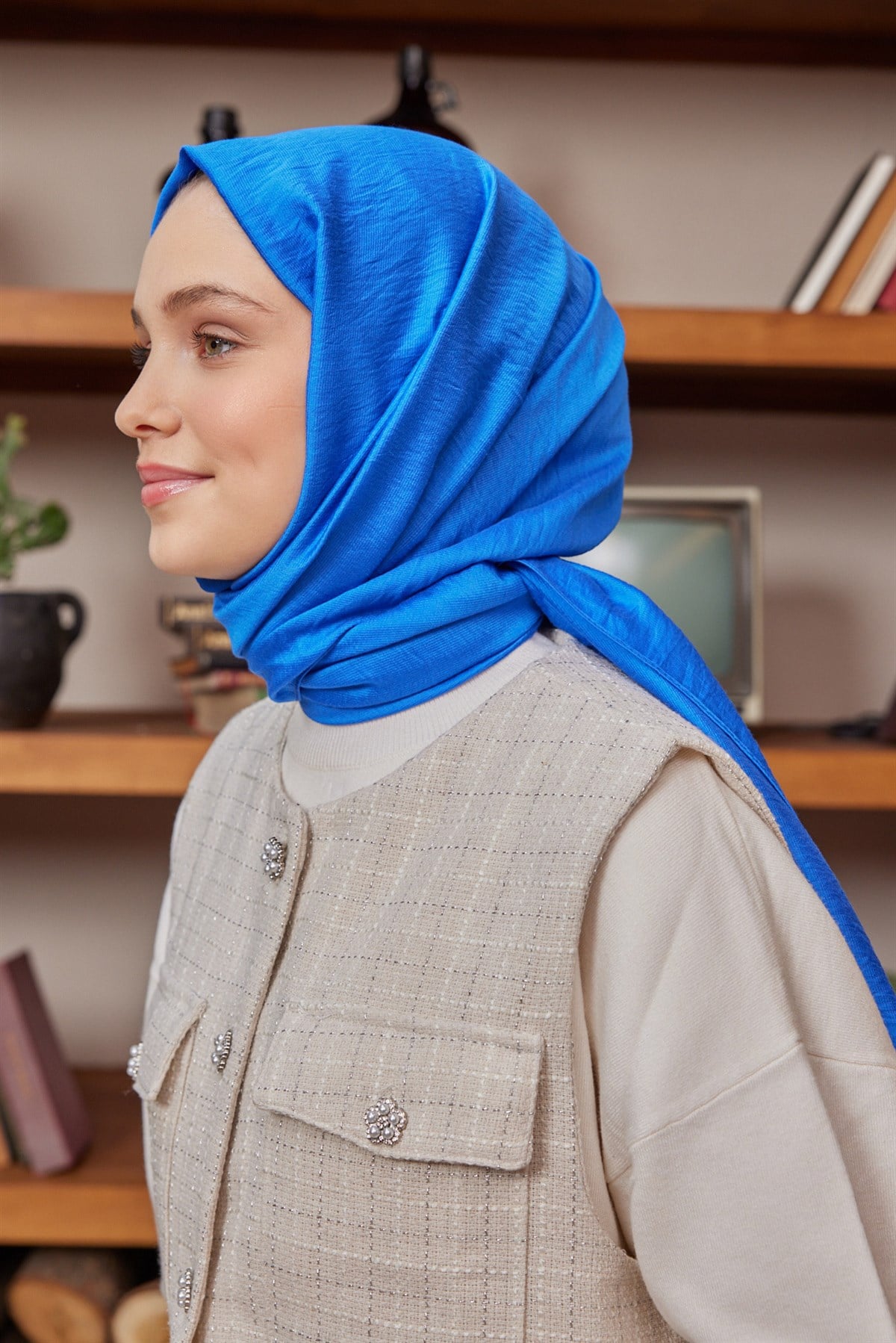 İpekli Tensel Deniz Maviİpekli00040Şalland