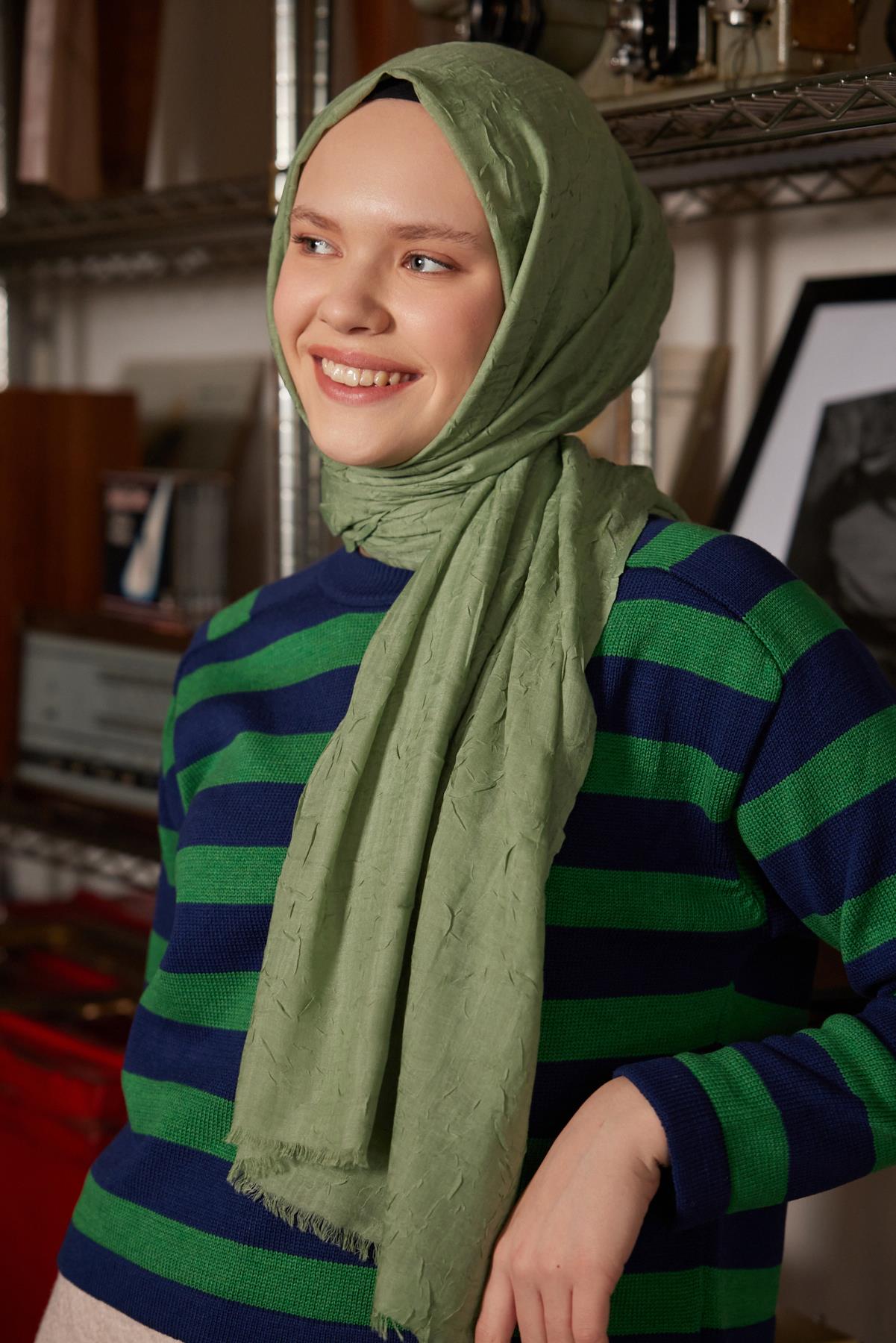 Şalland Bambu Şal YaprakŞALLANDBAMBUKRAŞPAMUKŞAL10Şalland