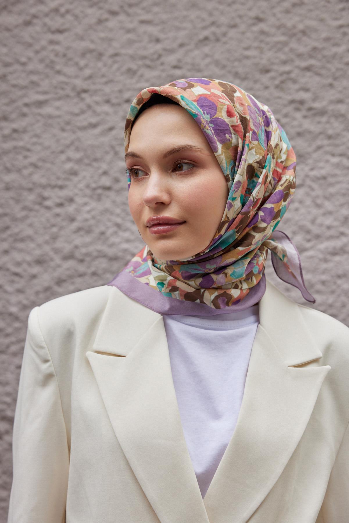 Şalland Baroq Desen Eşarp Soft LilaSALLANDBAROQEŞARP2000Şalland