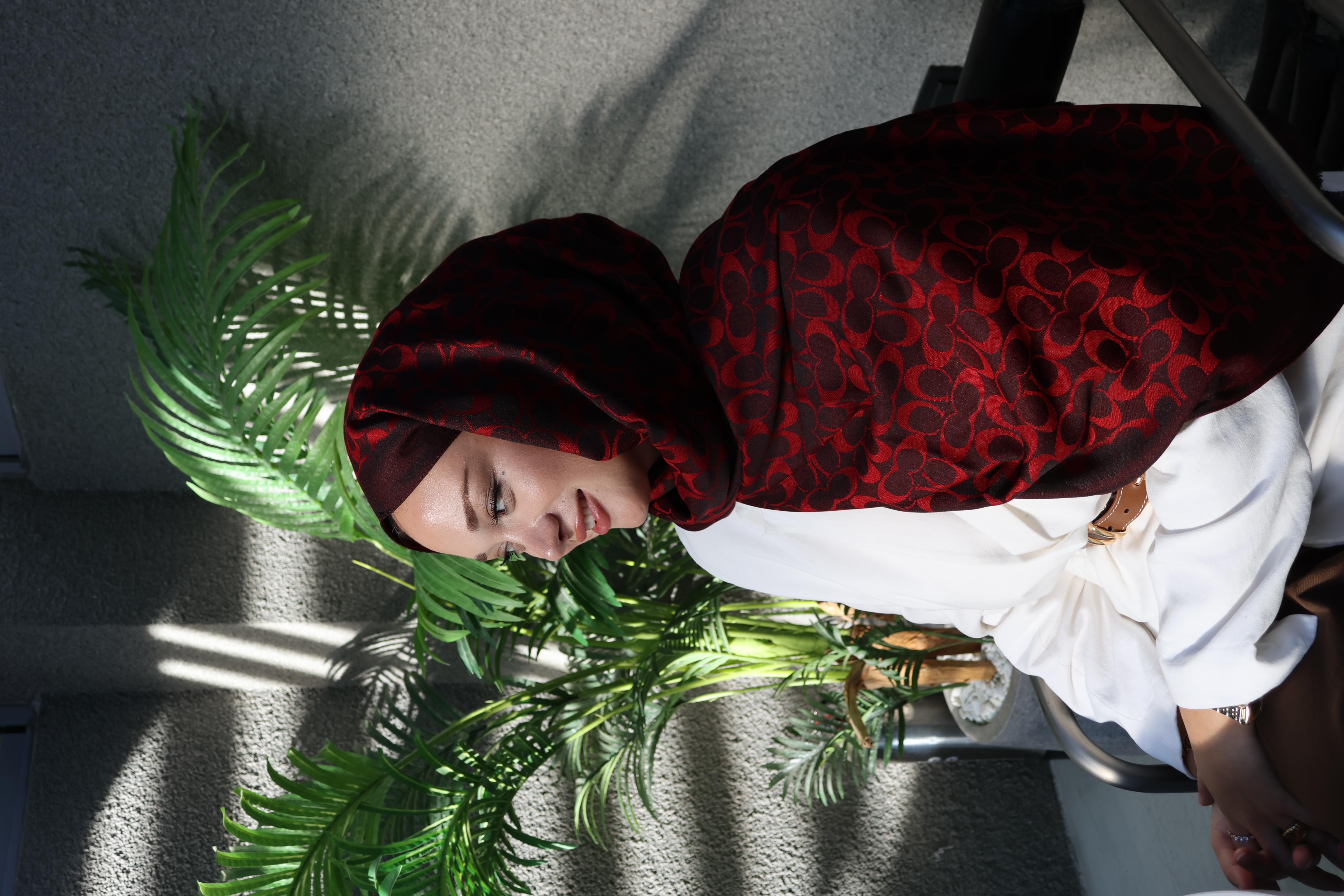 Şalland C Desen Yün Kaşmir Şal Bordo SiyahCDSNYUNKASMIRSAL1000Şalland