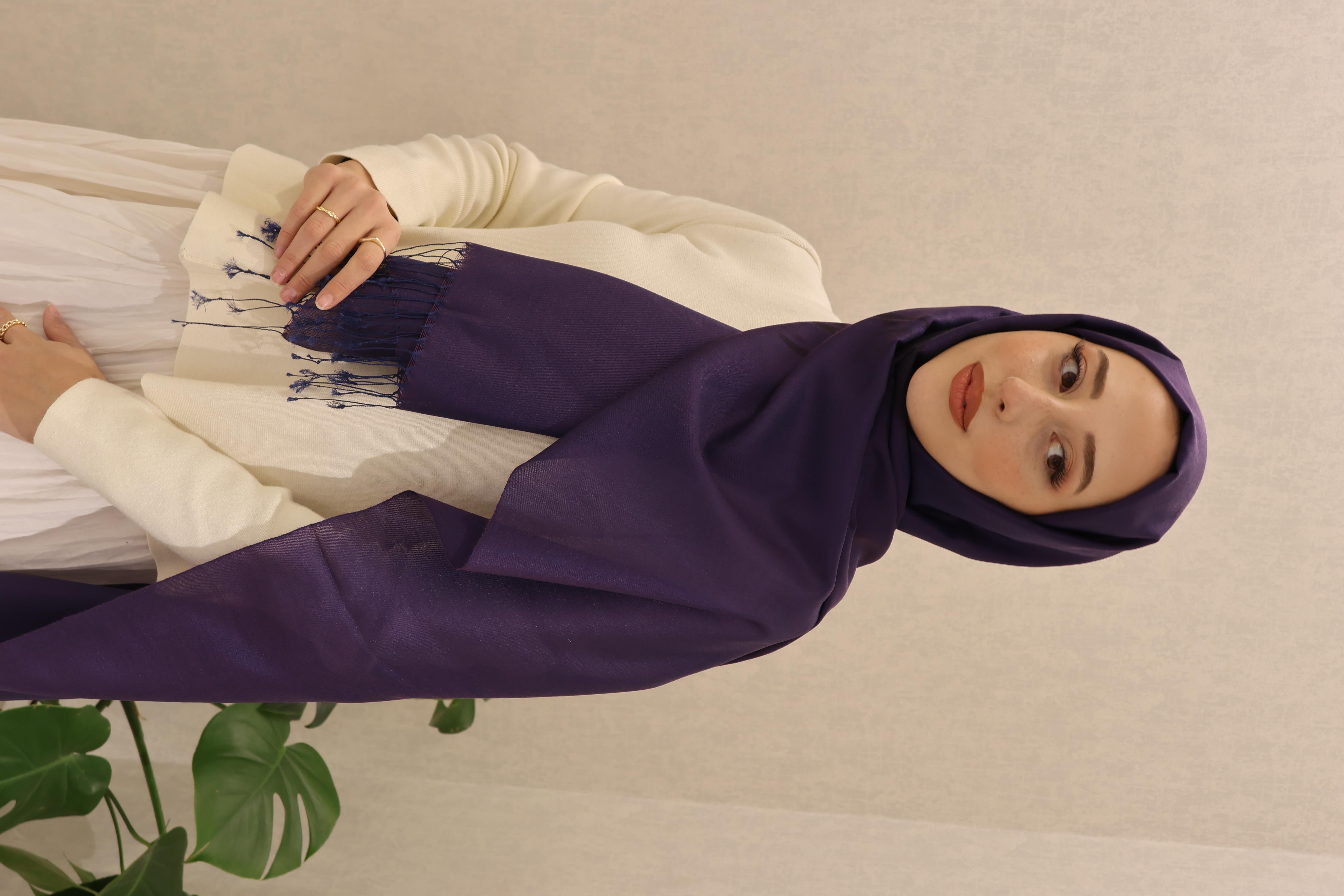 Şalland Crony Şal Mor LacivertCRN1000Şalland