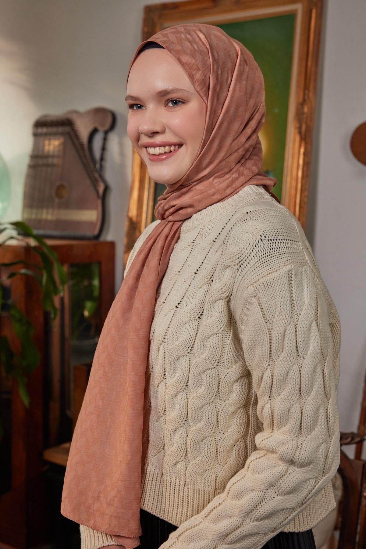 Şalland Freya Şal Serisi Sütlü KahveSLLNDFREYASALŞalland