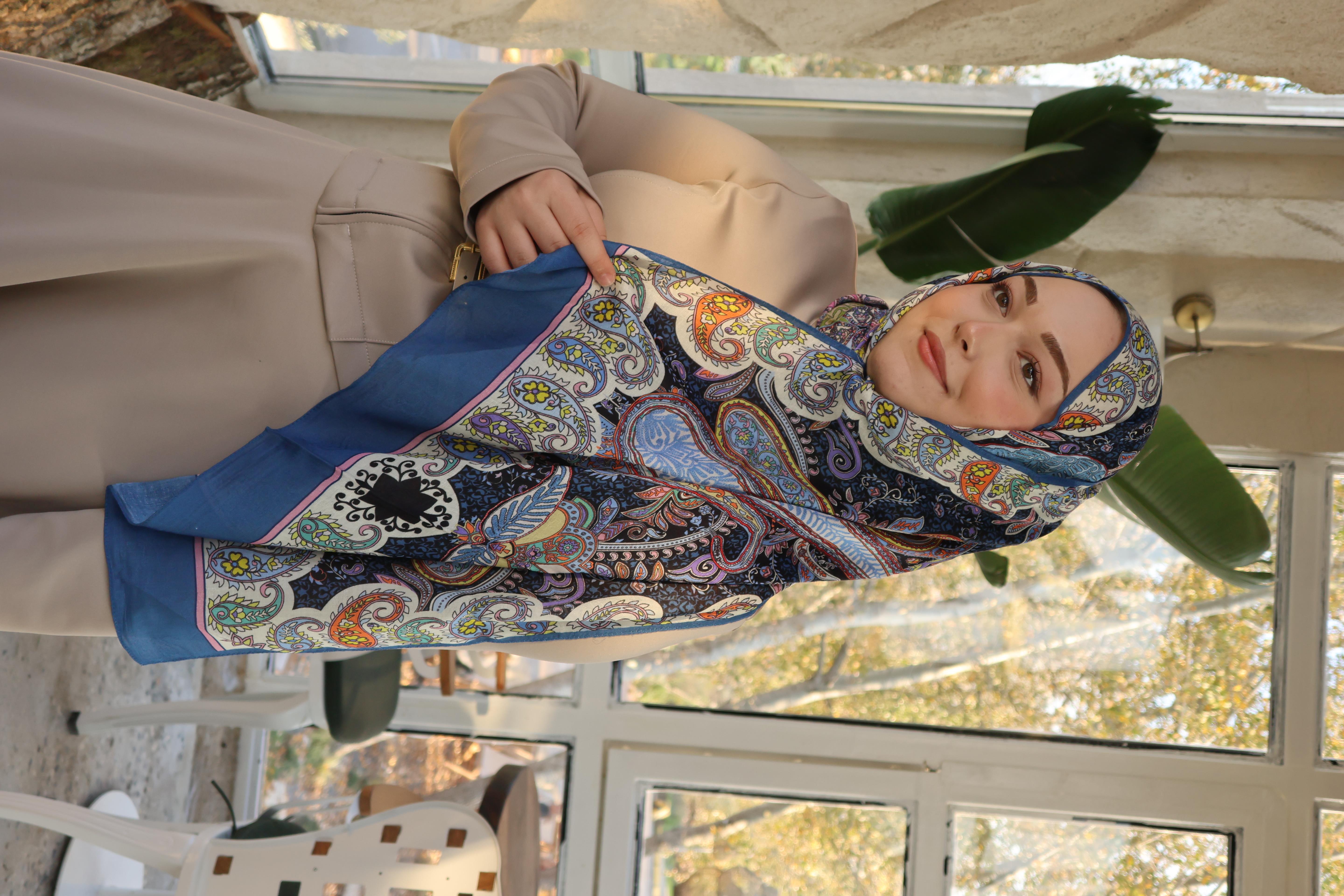 Salland İpek Kaşmir Etnik Desen Şal SALLANDIPEKKSMRSAL4014ŞALLAND