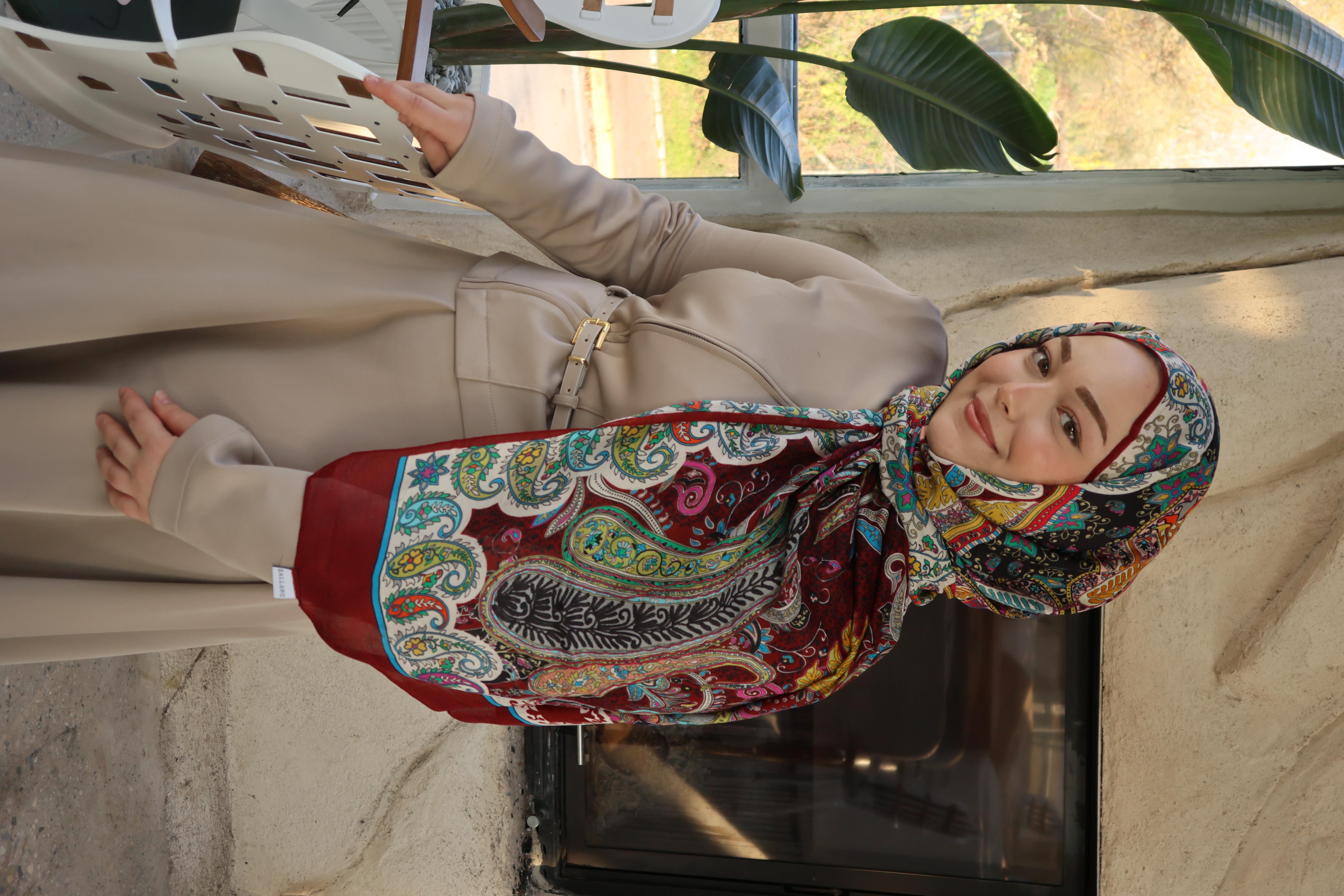 Salland İpek Kaşmir Etnik Desen Şal SALLANDIPEKKSMRSAL4007ŞALLAND