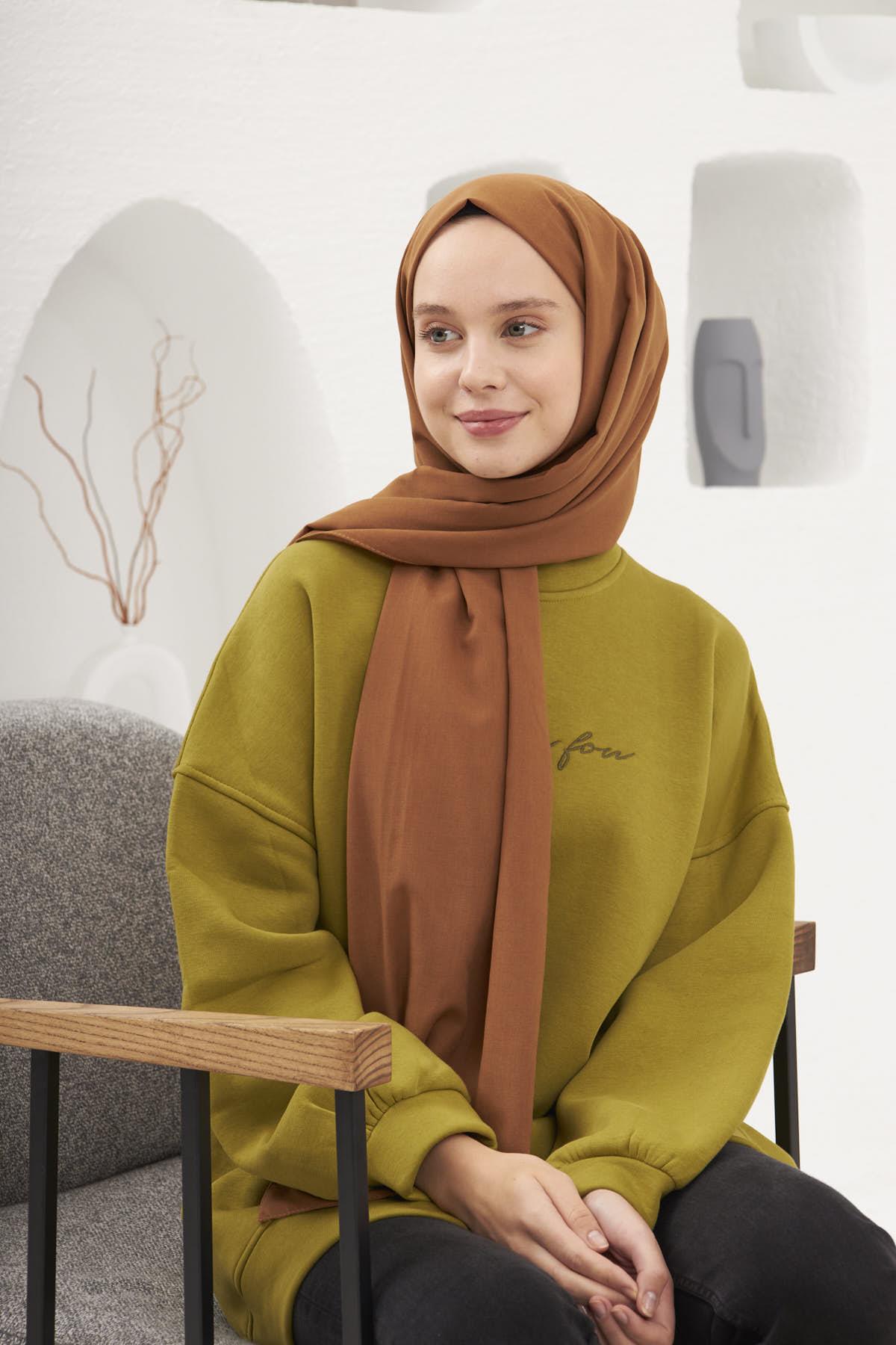 Şalland Pamuklu Şal Karamelpamuk0063Şalland