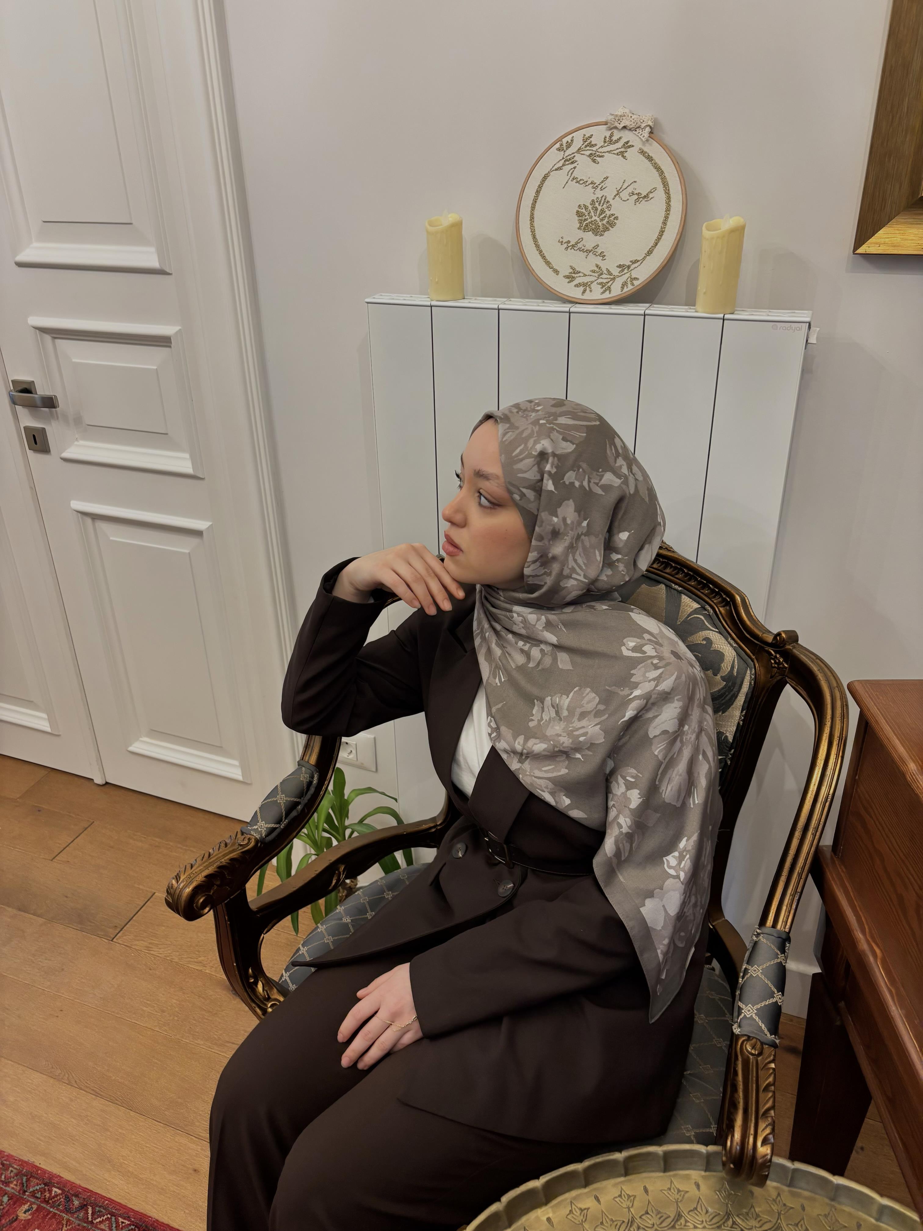 Şalland Vera Desenli Pamuk Viskon Şal BejVERADSNPAMSAL1000Şalland