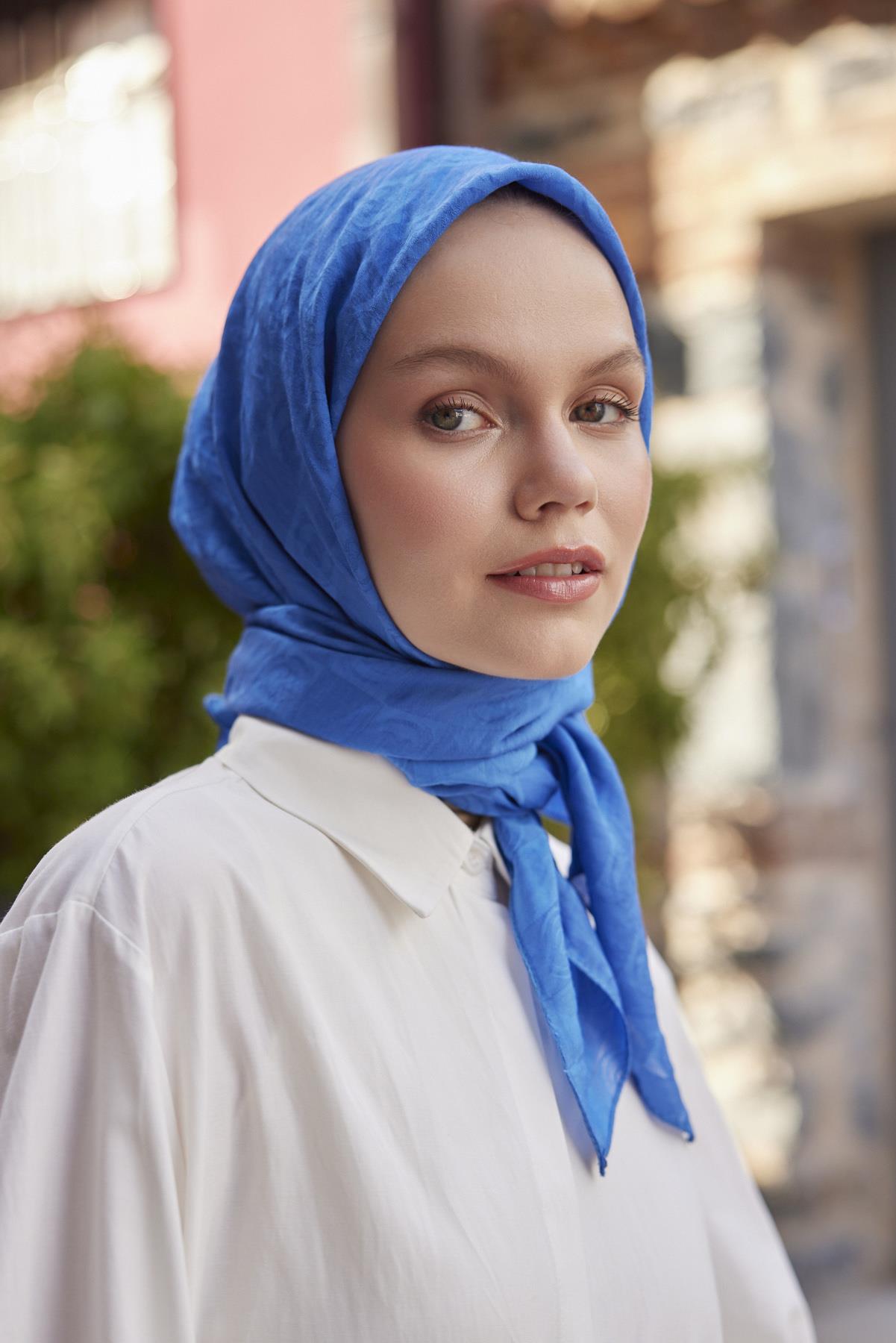 Şalland Viskon Jakar Eşarp İndigoŞLLNDVISKONJAKARESARPŞalland