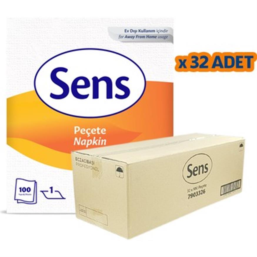 SENS DU BEAU NO.600ST 72g　３本 Sens Peçete 100'lü x 32 Adet (7906616) | Selpak marka tuvalet