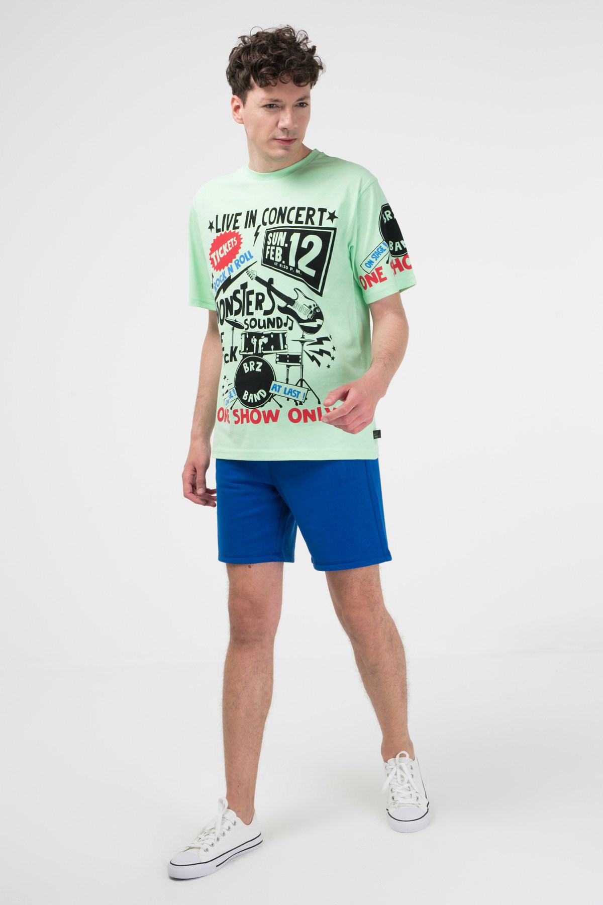 BRZ Collection Baskılı Unisex Oversize  T-shirt