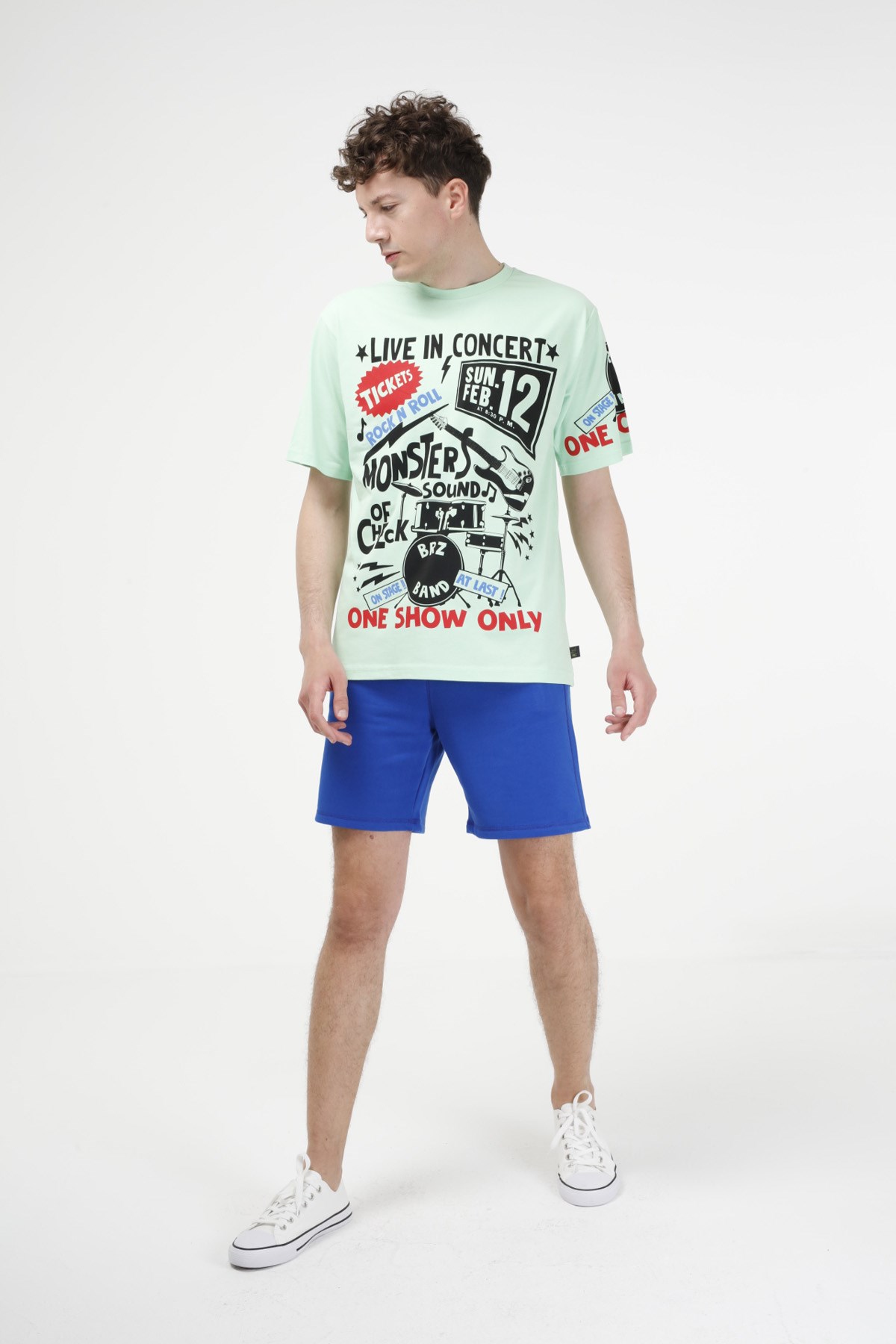 BRZ Collection Baskılı Unisex Oversize  T-shirt
