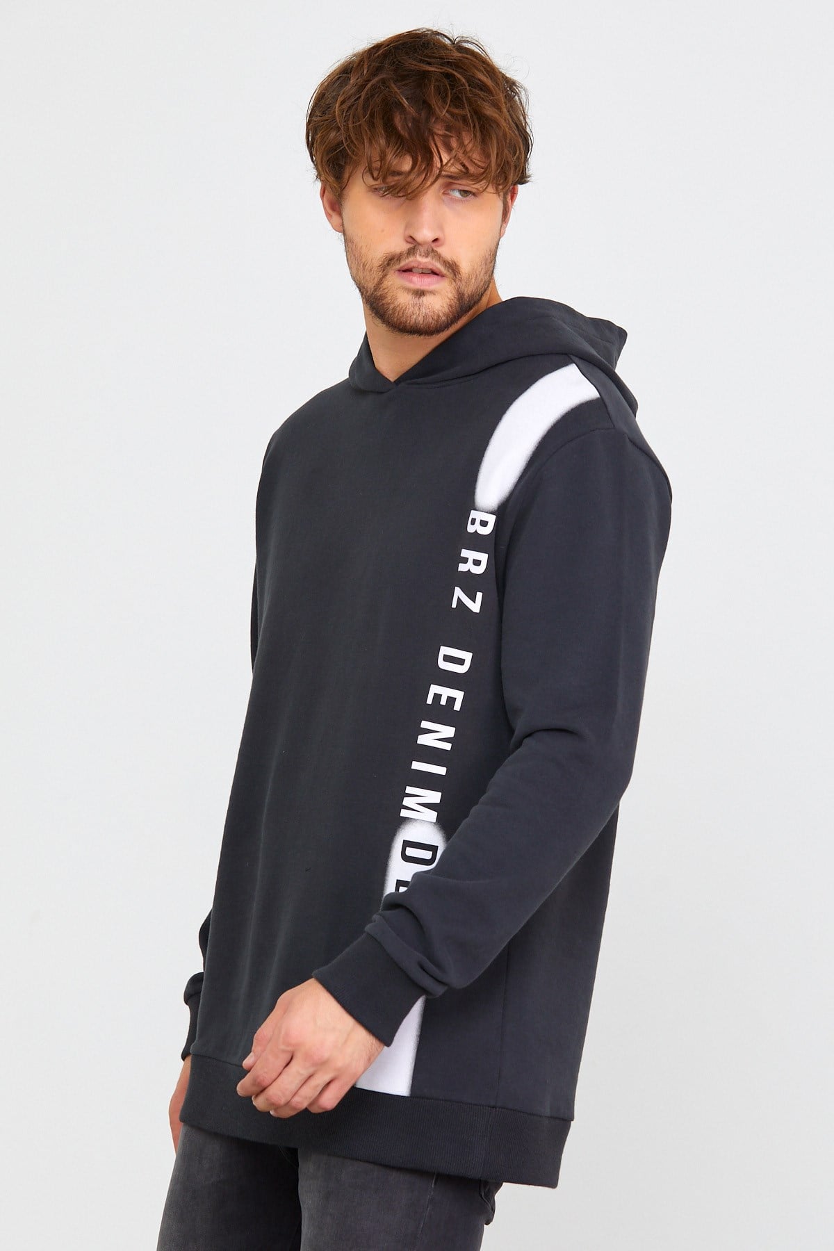 BRZ Collection Erkek Kapüşonlu Sweatshirt (Hoodie)
