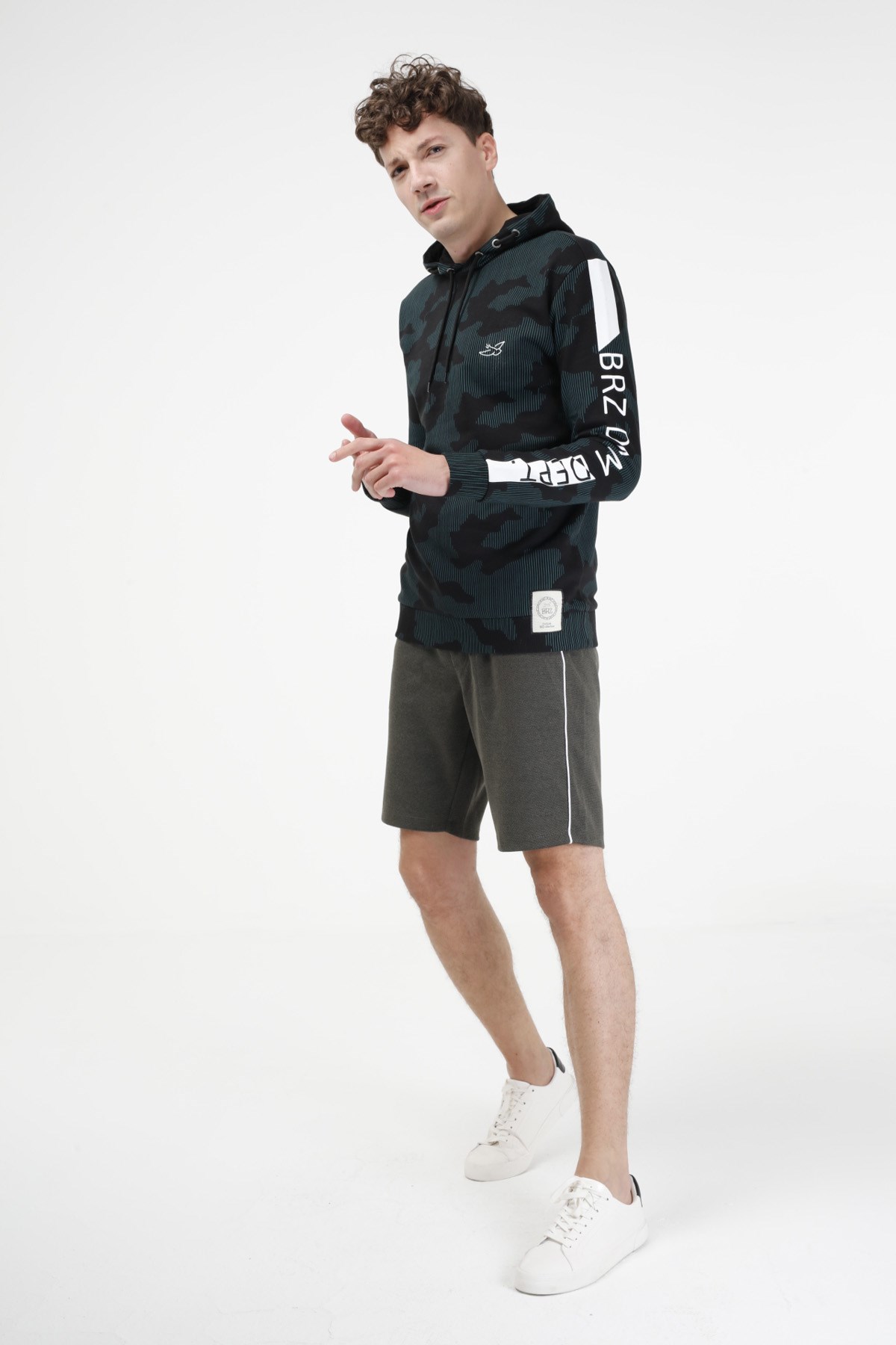 BRZ Collection Erkek Kapüşonlu Sweatshirt (Hoodie)