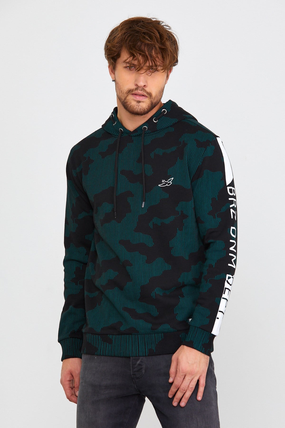 BRZ Collection Erkek Kapüşonlu Sweatshirt (Hoodie)