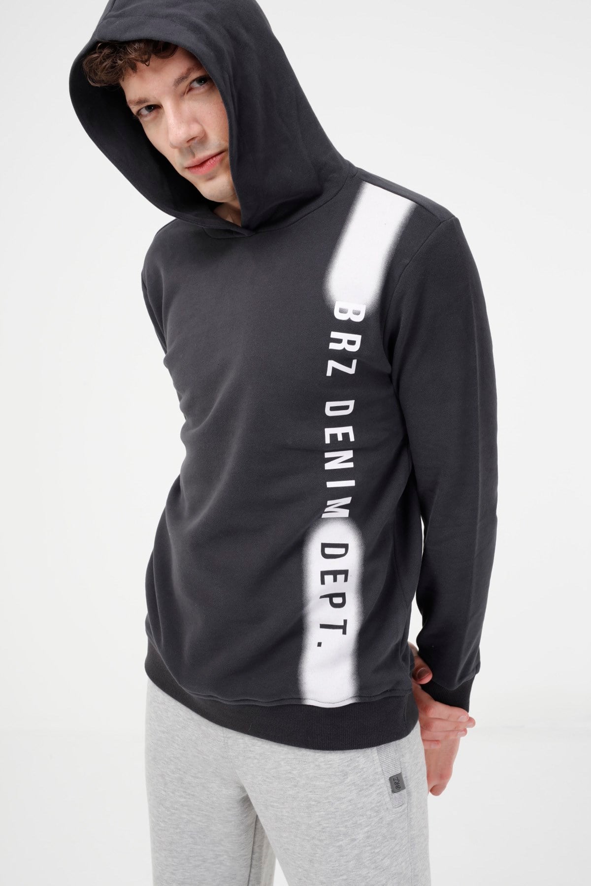BRZ Collection Erkek Kapüşonlu Sweatshirt (Hoodie)