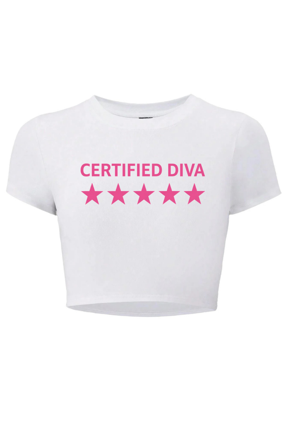 BRZ Collection Kadın Certified Diva Crop Beyaz