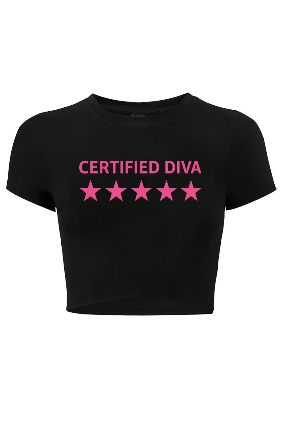 BRZ Collection Kadın Certified Diva Crop Siyah