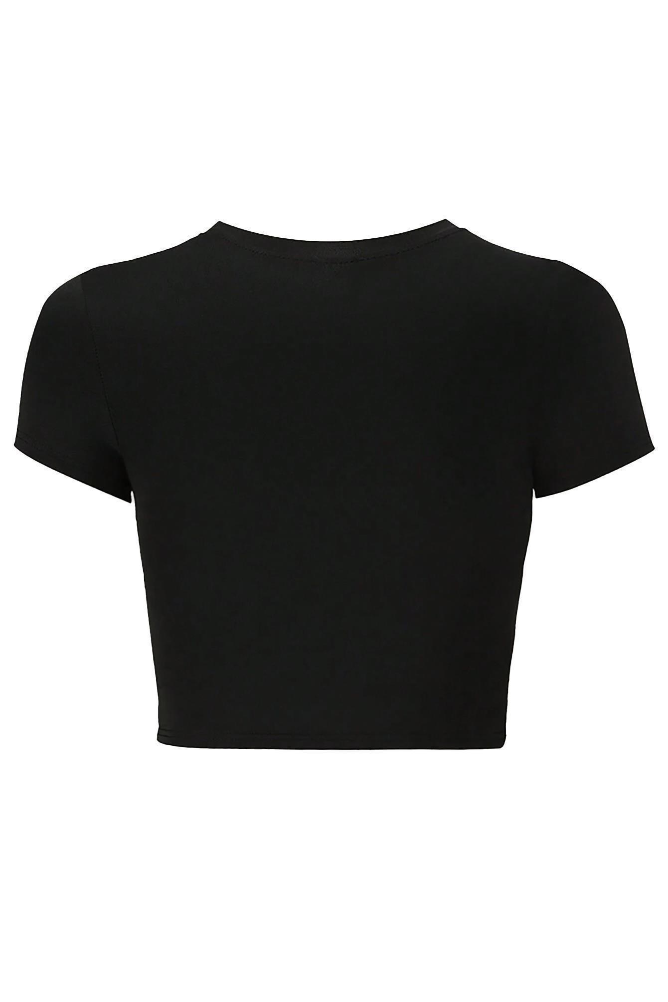 BRZ Collection Kadın Certified Diva Crop Siyah