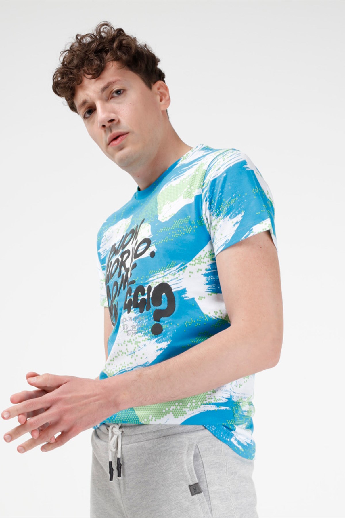 BRZ Collection Kamuflaj Baskılı Erkek T-shirt