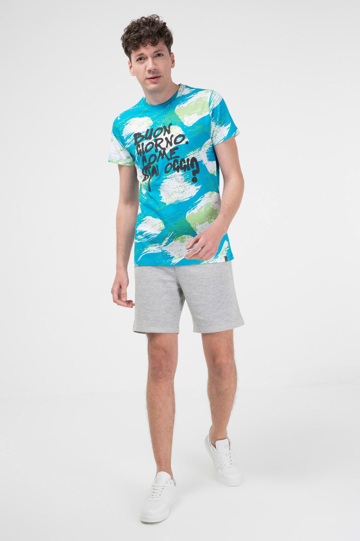 BRZ Collection Kamuflaj Baskılı Erkek T-shirt