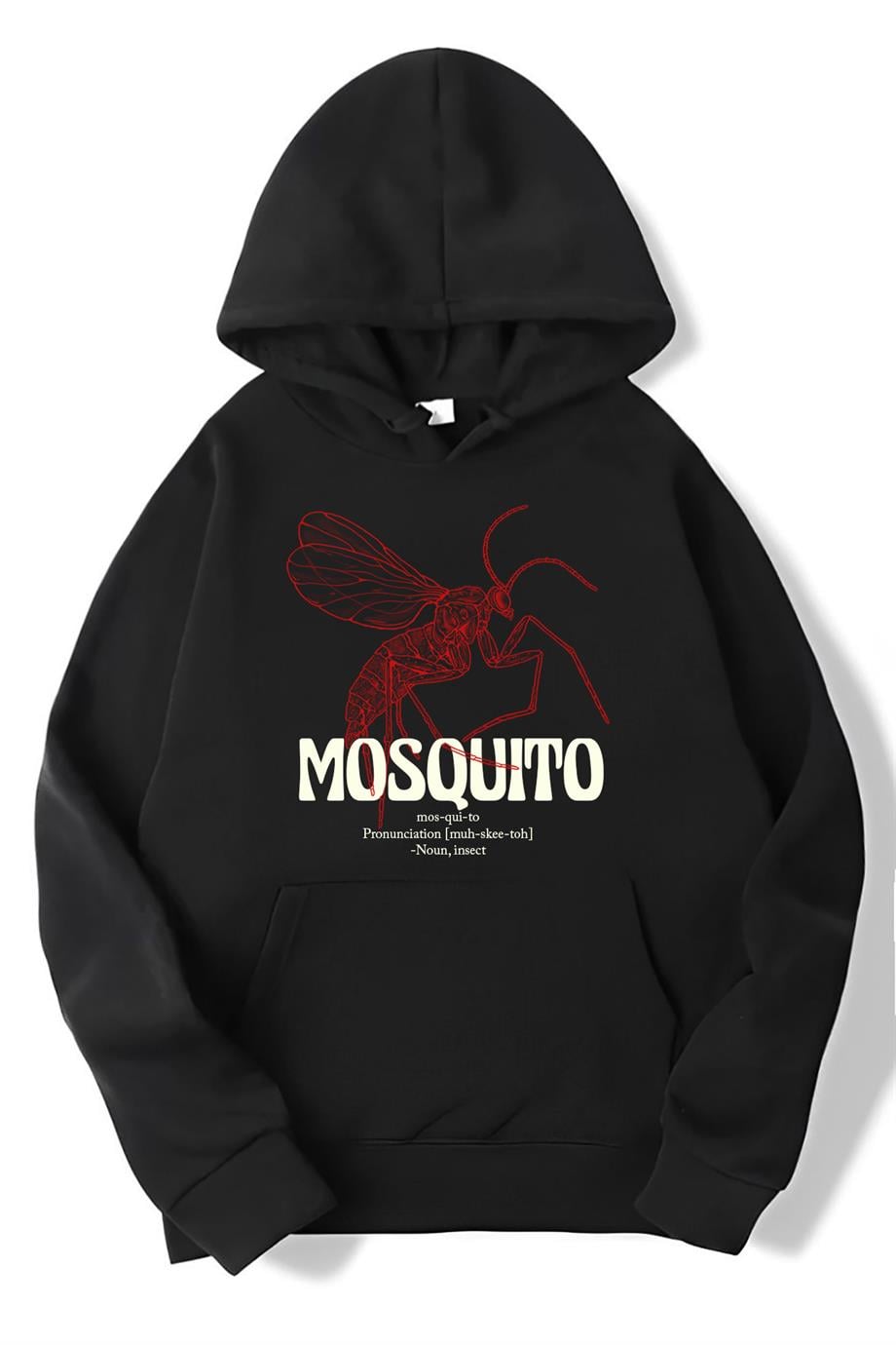 BRZ Collection Oversize Red Mosquito Hoodie