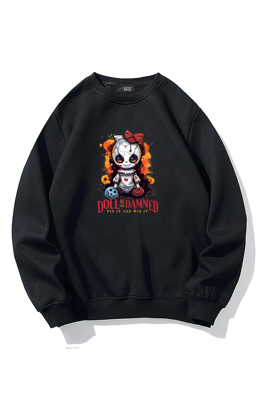 BRZ Collection Oversize Unisex Doll Of The Damned Sweatshirt