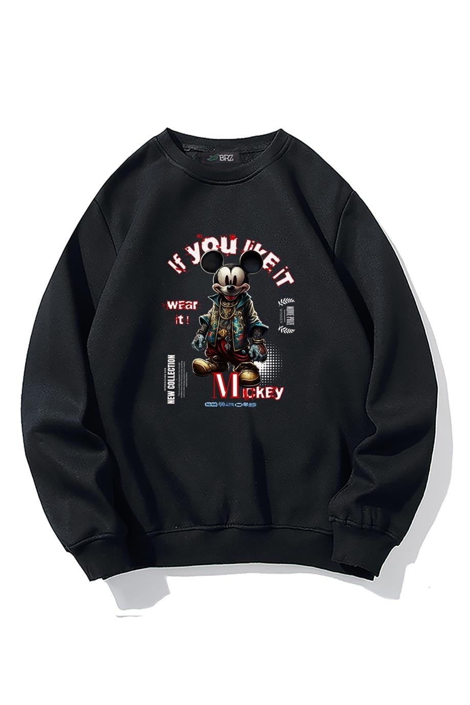 BRZ Collection Oversize Unisex Mickey Mouse If You Like It Sweatshirt