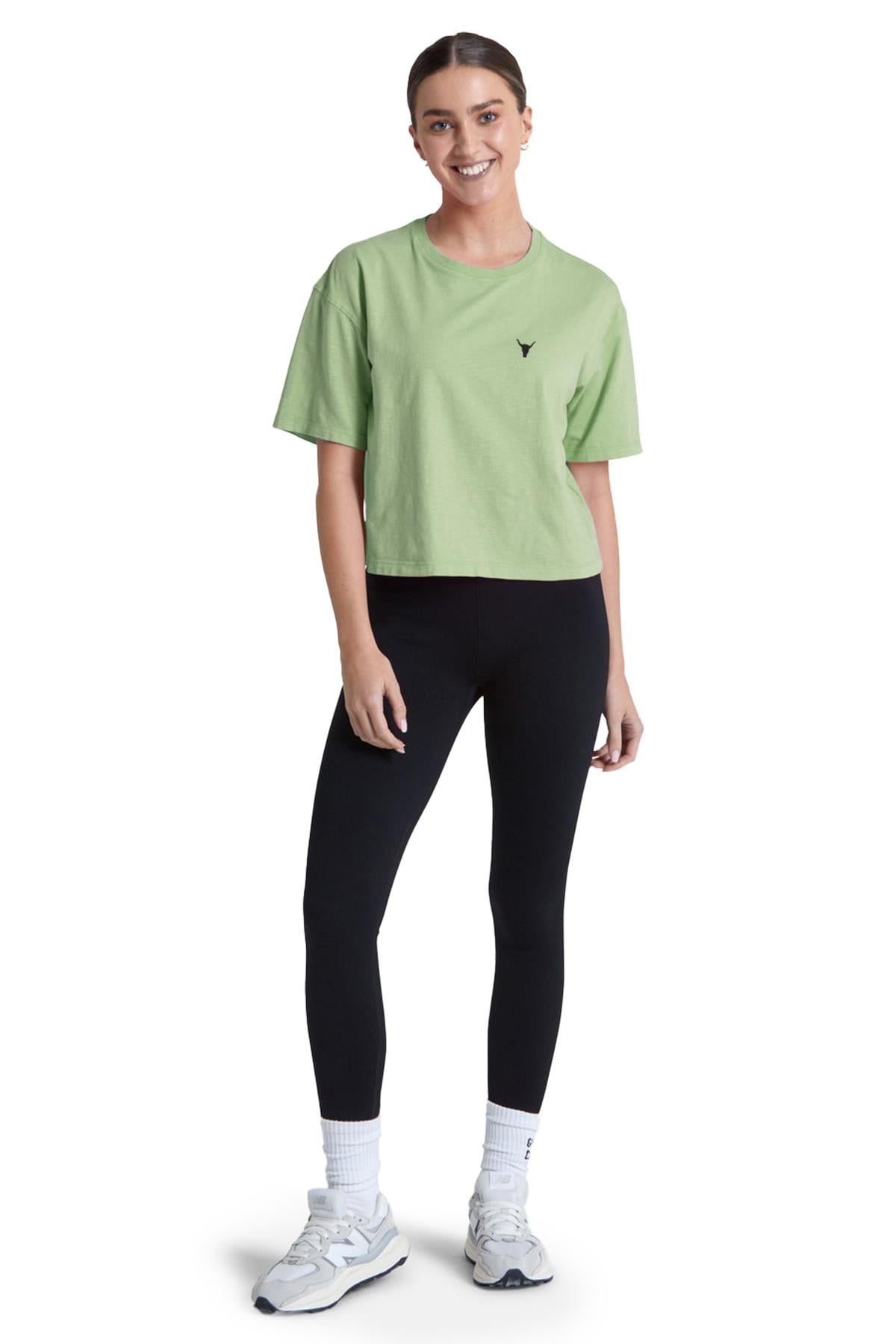 BRZ Collection Parça Boya Crop Kadın T-shirt