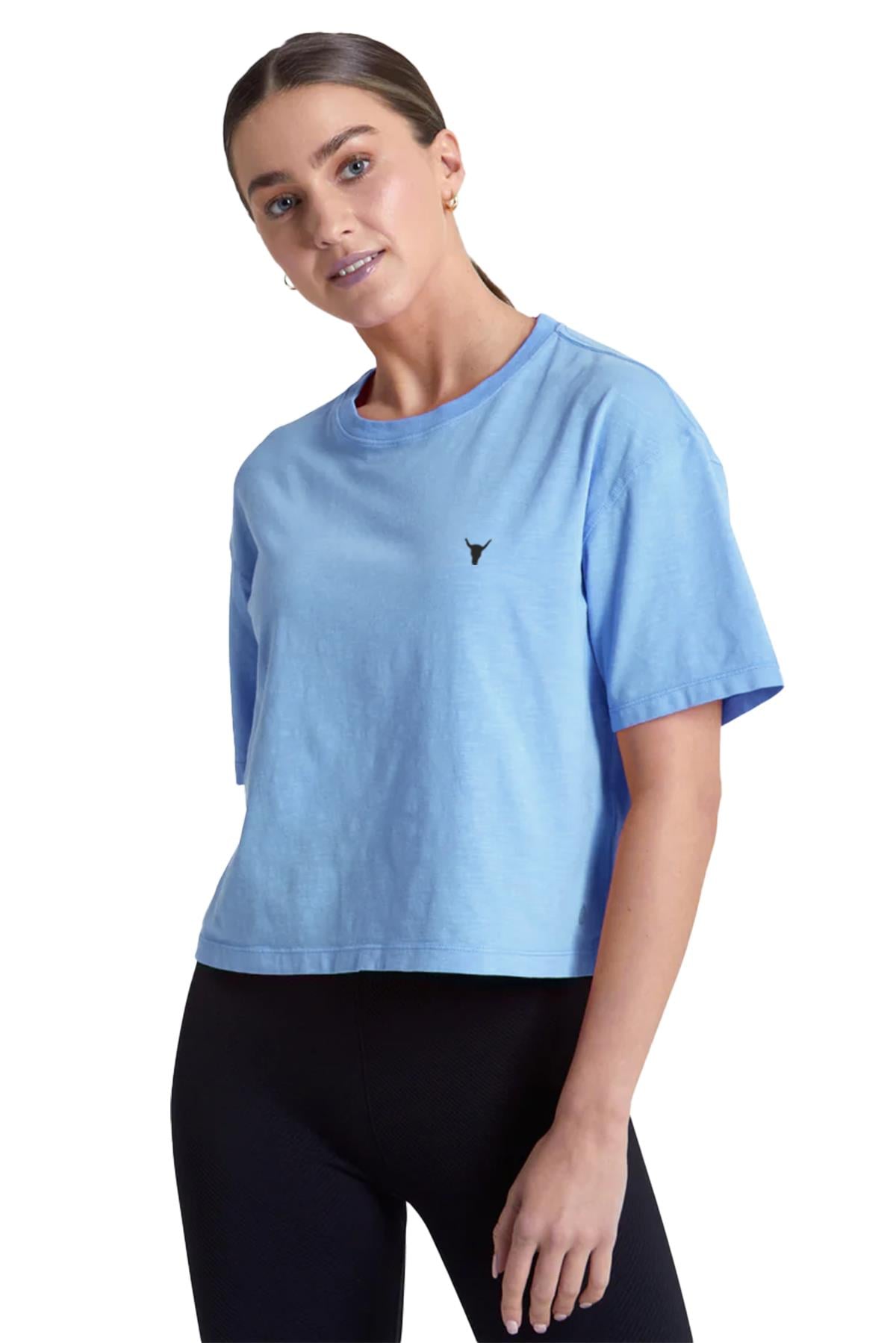 BRZ Collection Parça Boya Crop Kadın T-shirt