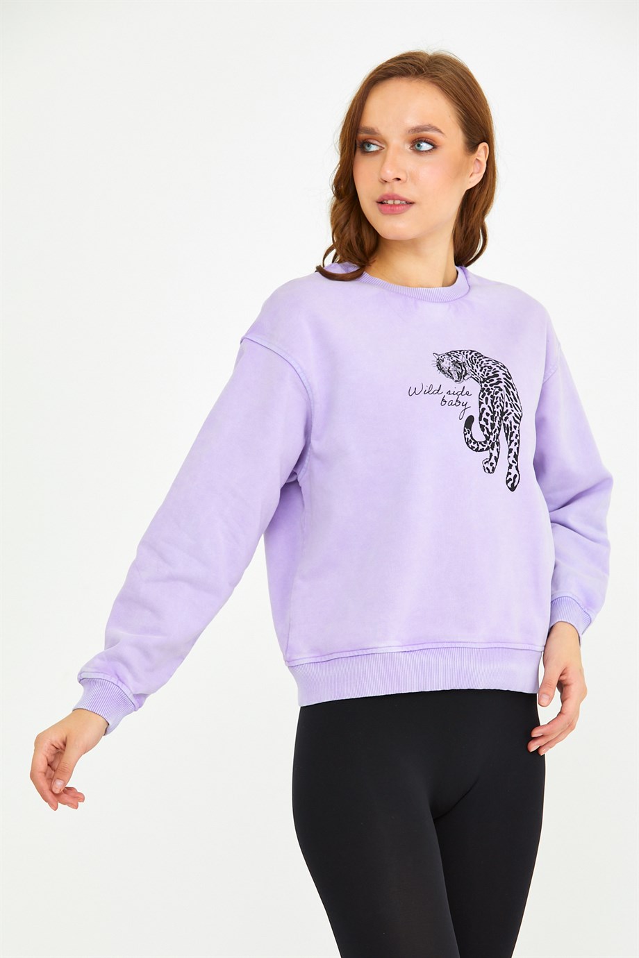 BRZ Collection Parça Boyalı Kadın Sweatshirt