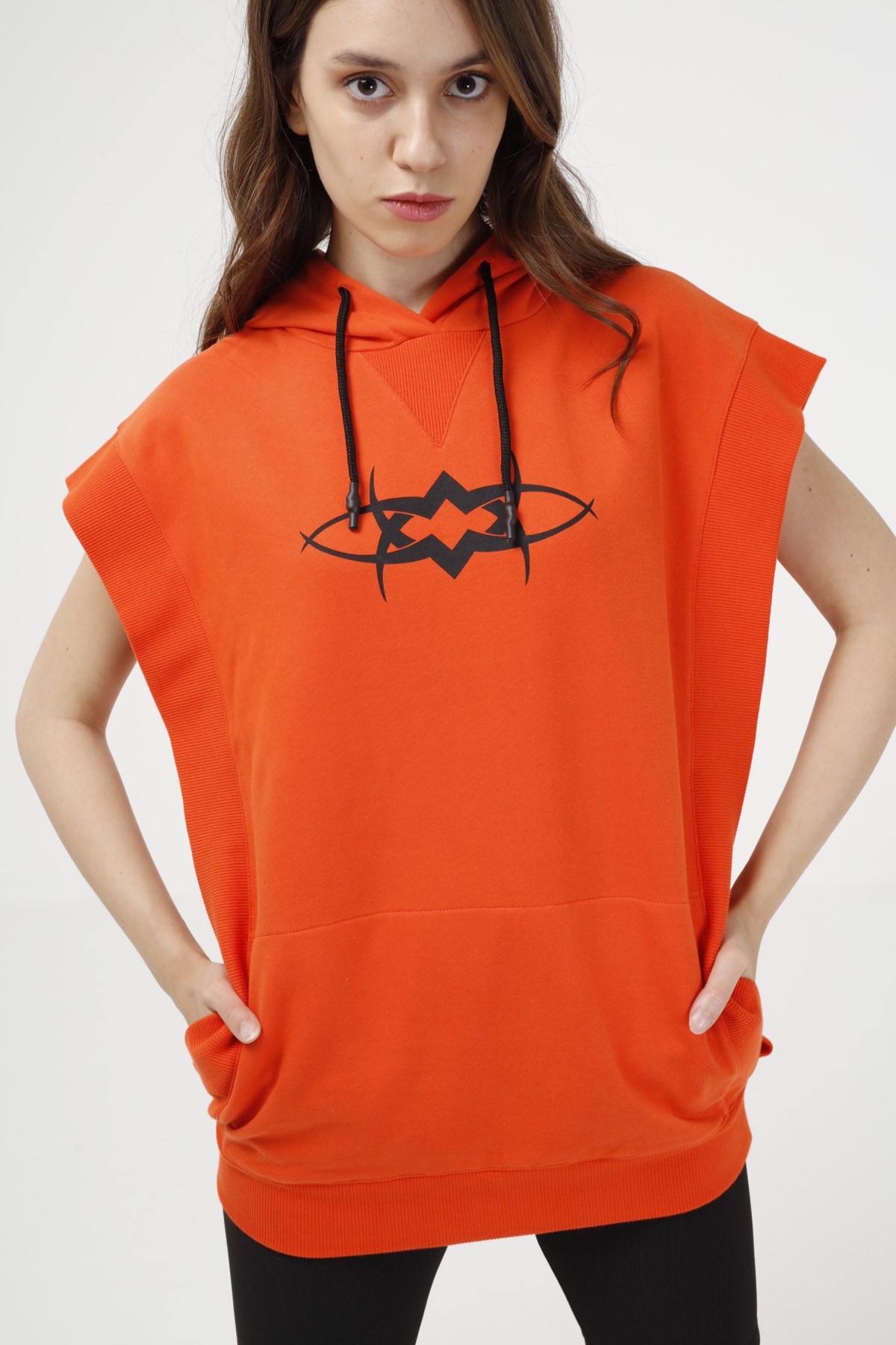 BRZ Collection Tasarım Kolsuz Sweatshirt