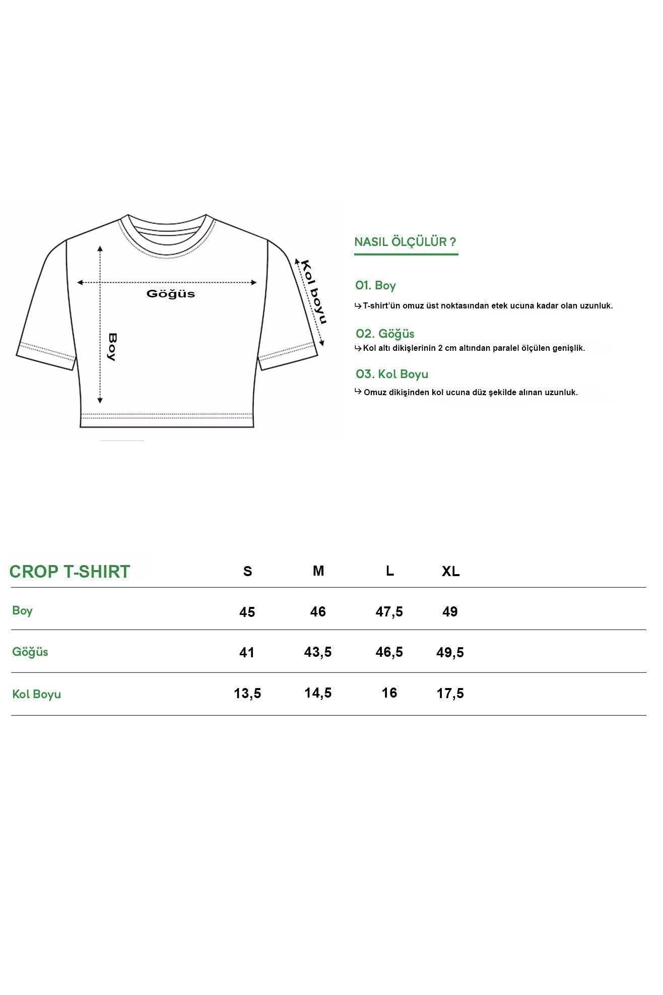 BRZ Collection Kadın Leopar Cherry Crop T-shirt (BEYAZ)