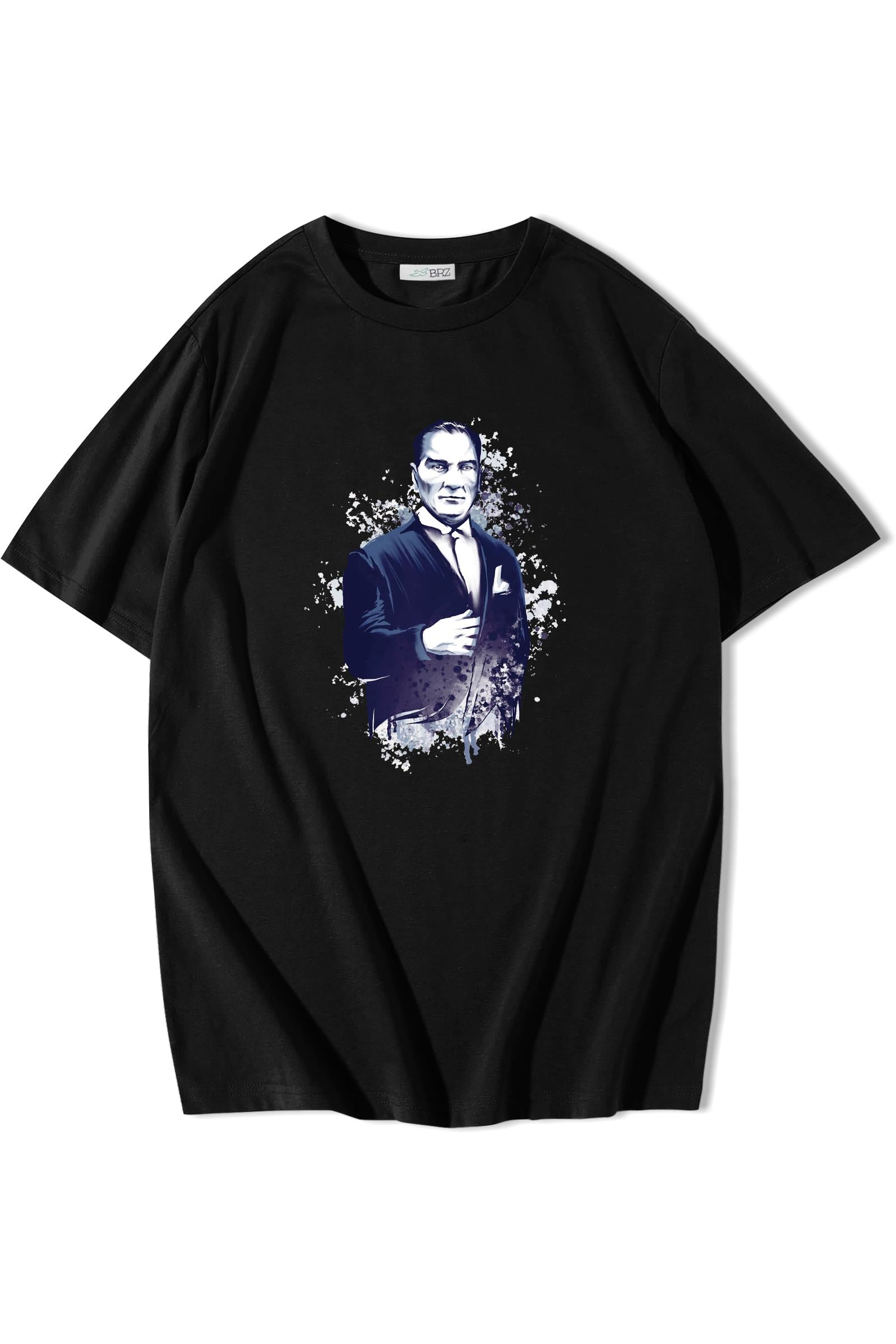 BRZ Collection Unisex Oversize Atatürk Portrait T-shirt