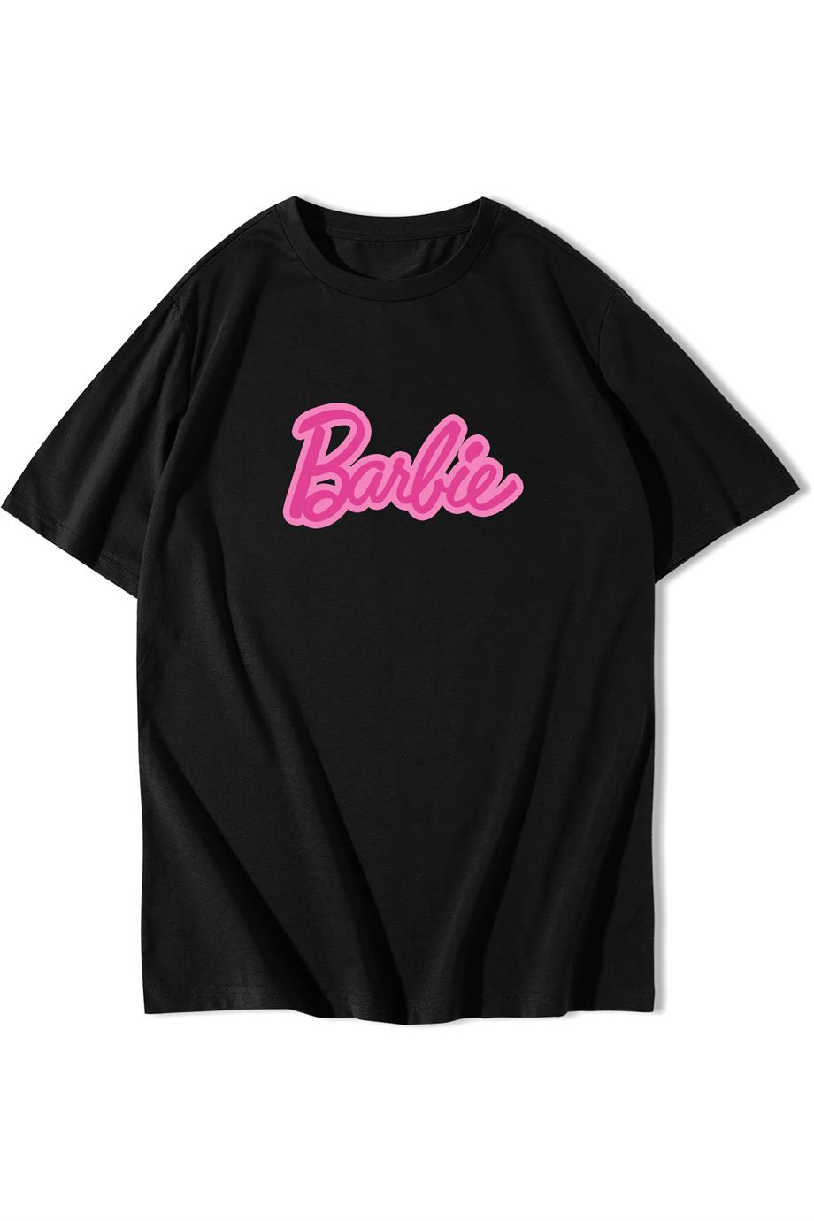 BRZ Collection Unisex Oversize Barbie Yazılı T-shirt